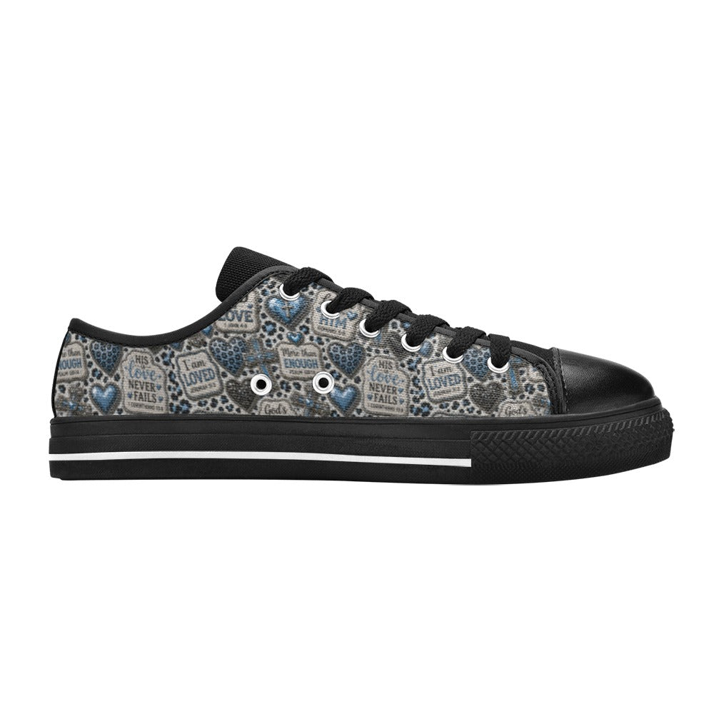 Jesus Loves Me - Girl Canvas Shoes