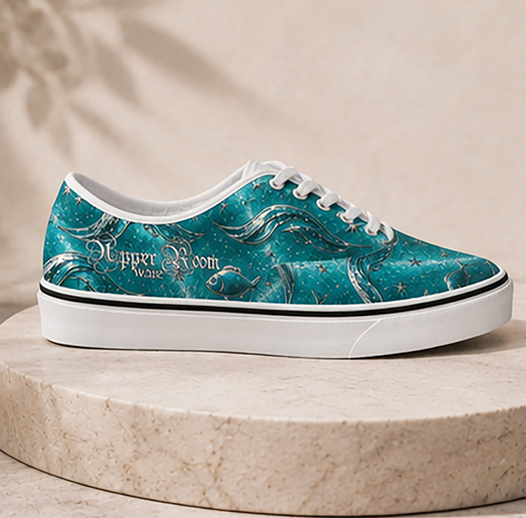 Walk on Water with Jesus - Women's Canvas Shoes