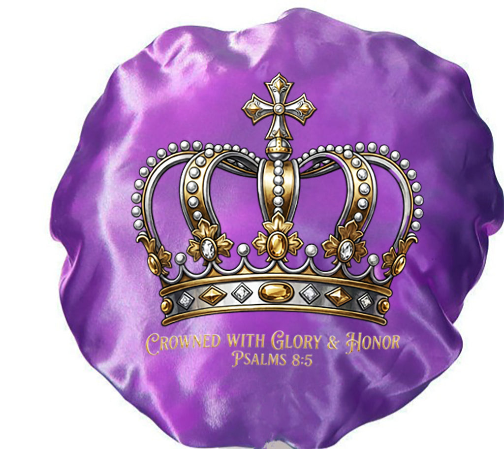 Crowned With Glory & Honor - Satin Hair Bonnet