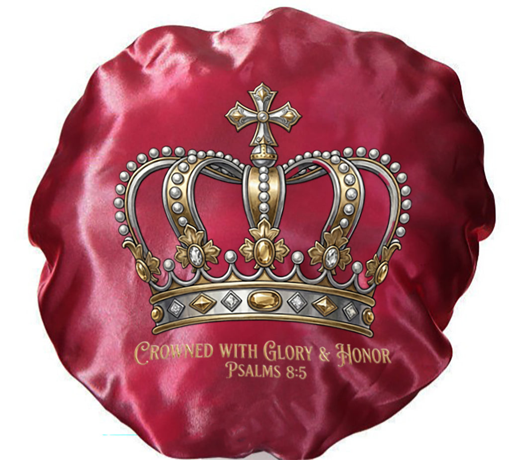 Crowned With Glory & Honor - Satin Hair Bonnet