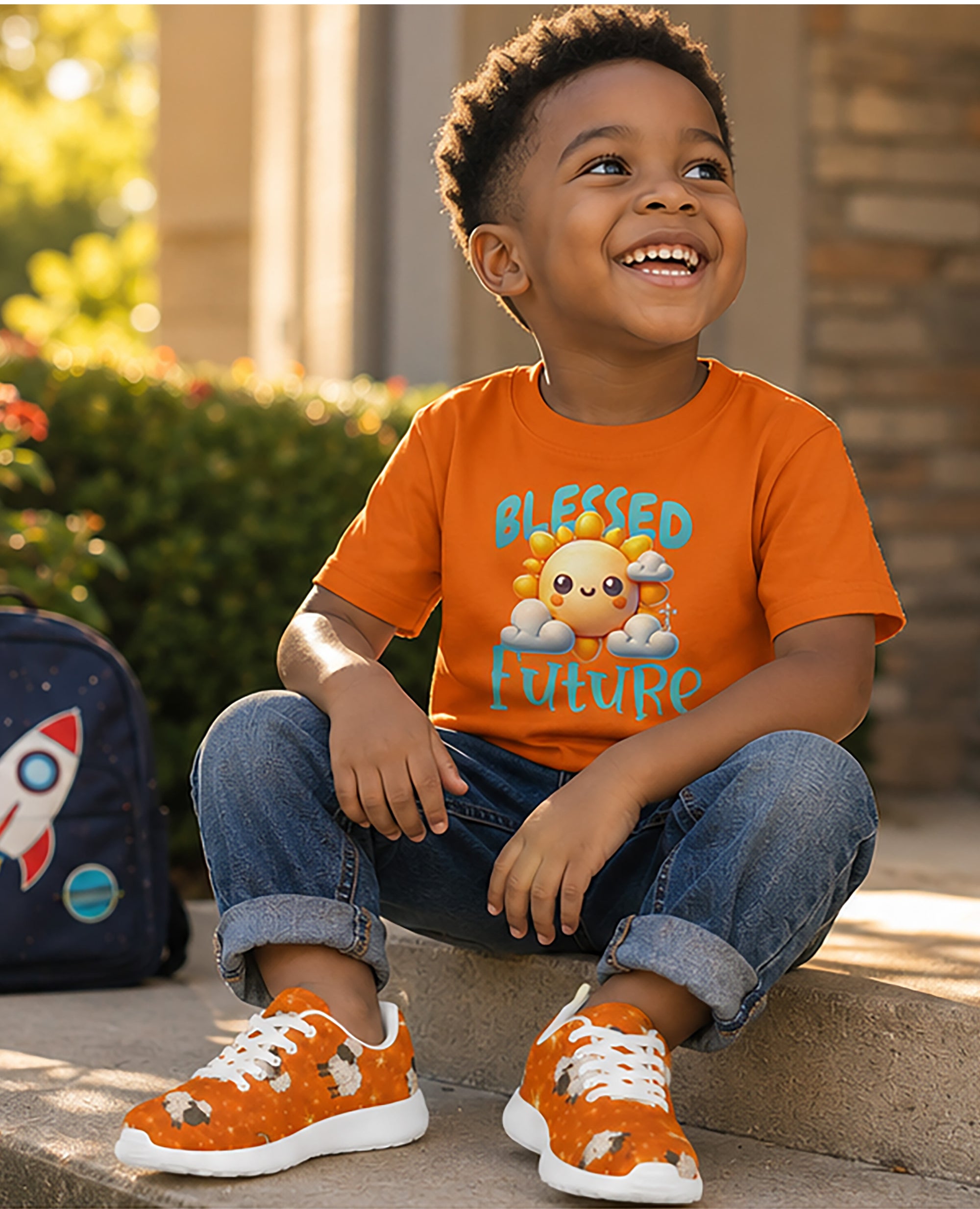 Jesus Sheep -  Small Boys Gym Shoes