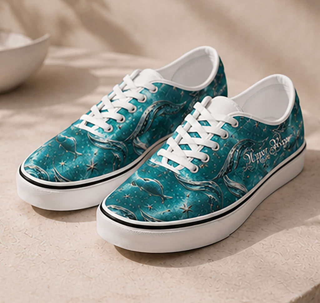 Walk on Water with Jesus - Women's Canvas Shoes