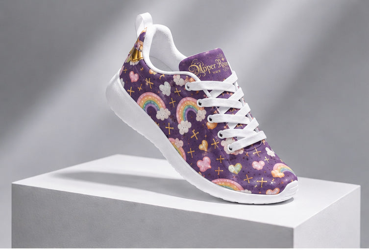God's Promises Rainbow - Girls' Gym Shoes