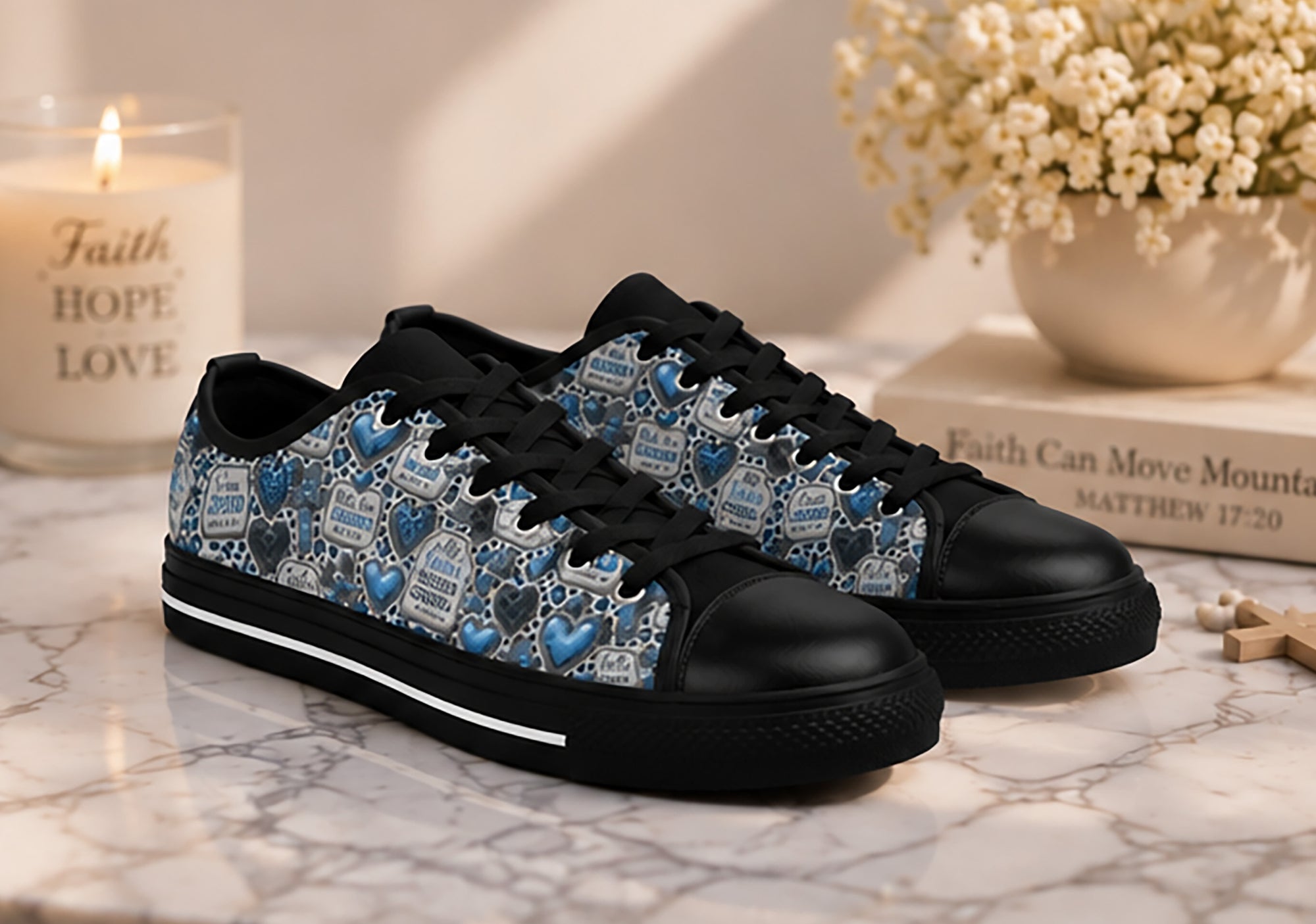 Jesus Loves Me - Girl Canvas Shoes