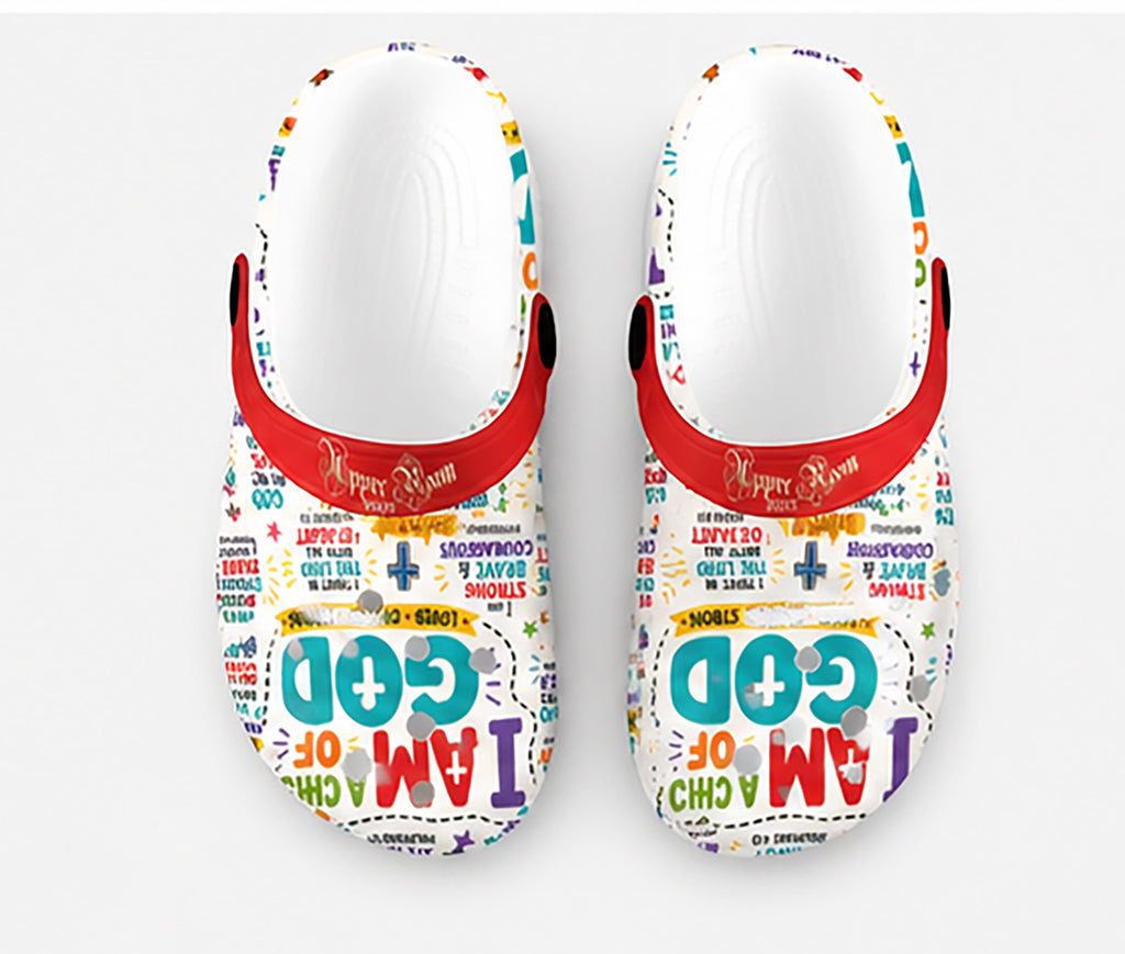 Faith-Filled Promises - Kids Christian Faith Clogs | Sizes 11–13.5