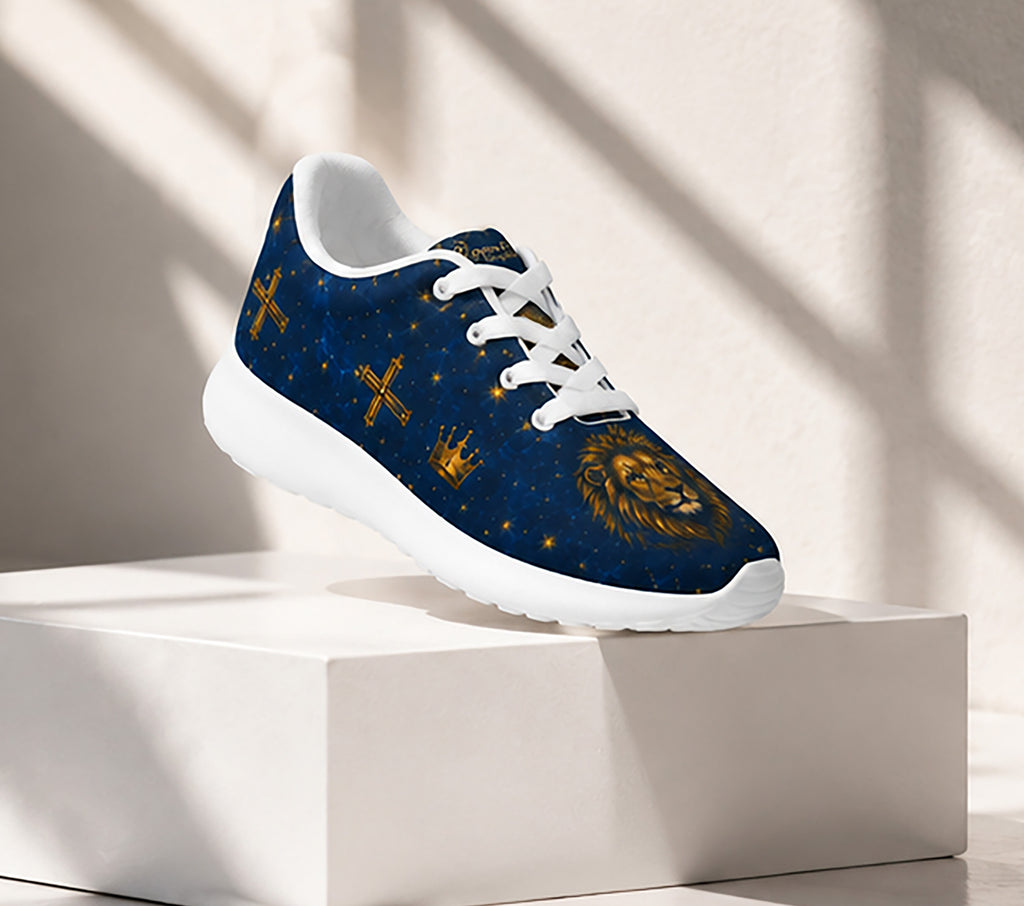 Lion of Judah Jesus - Boys' Christian Faith Gym Shoes | Kids Sneakers | US10.5C–US6