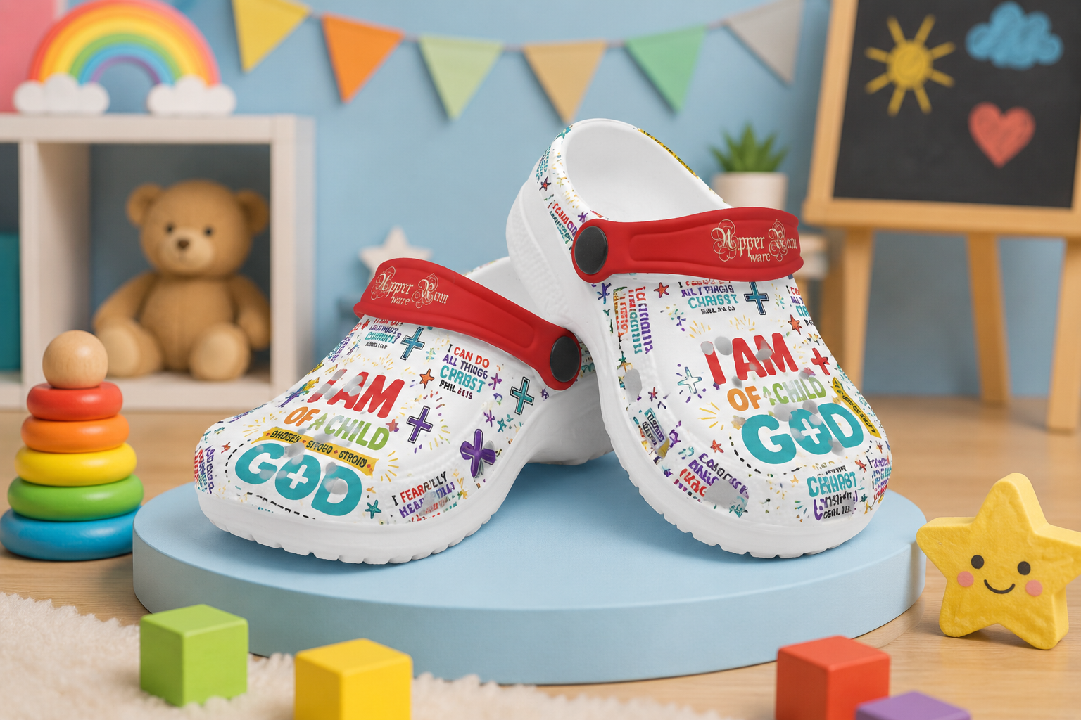 Faith-Filled Promises - Kids Christian Faith Clogs | Sizes 6 –13.5