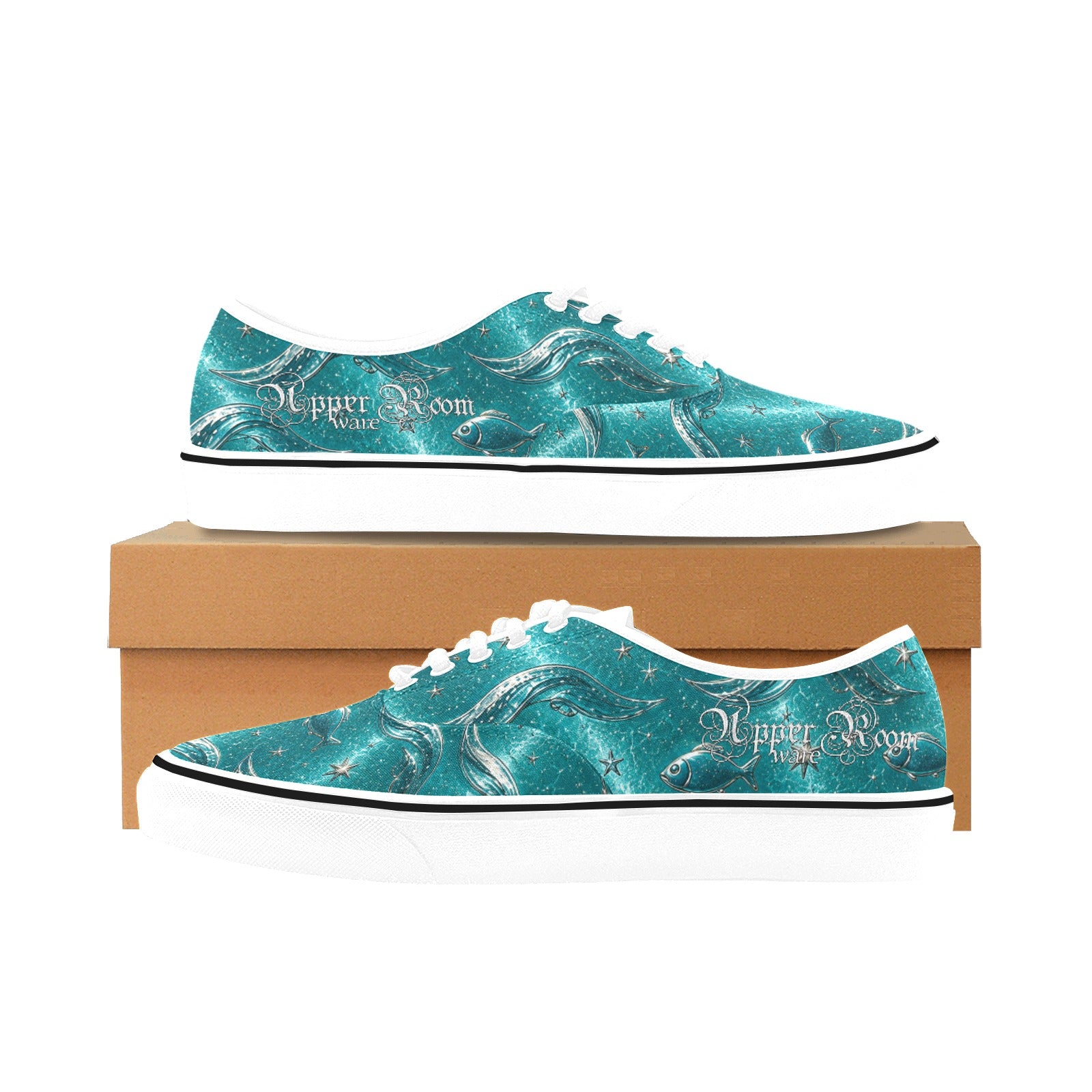 Walk on Water with Jesus - Women's Canvas Shoes