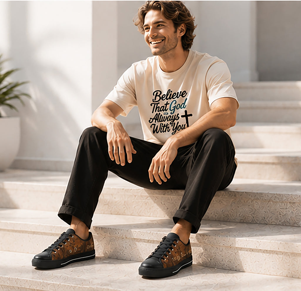 Redemption - Men's Christian Faith Canvas Shoes | Black | US8–US14