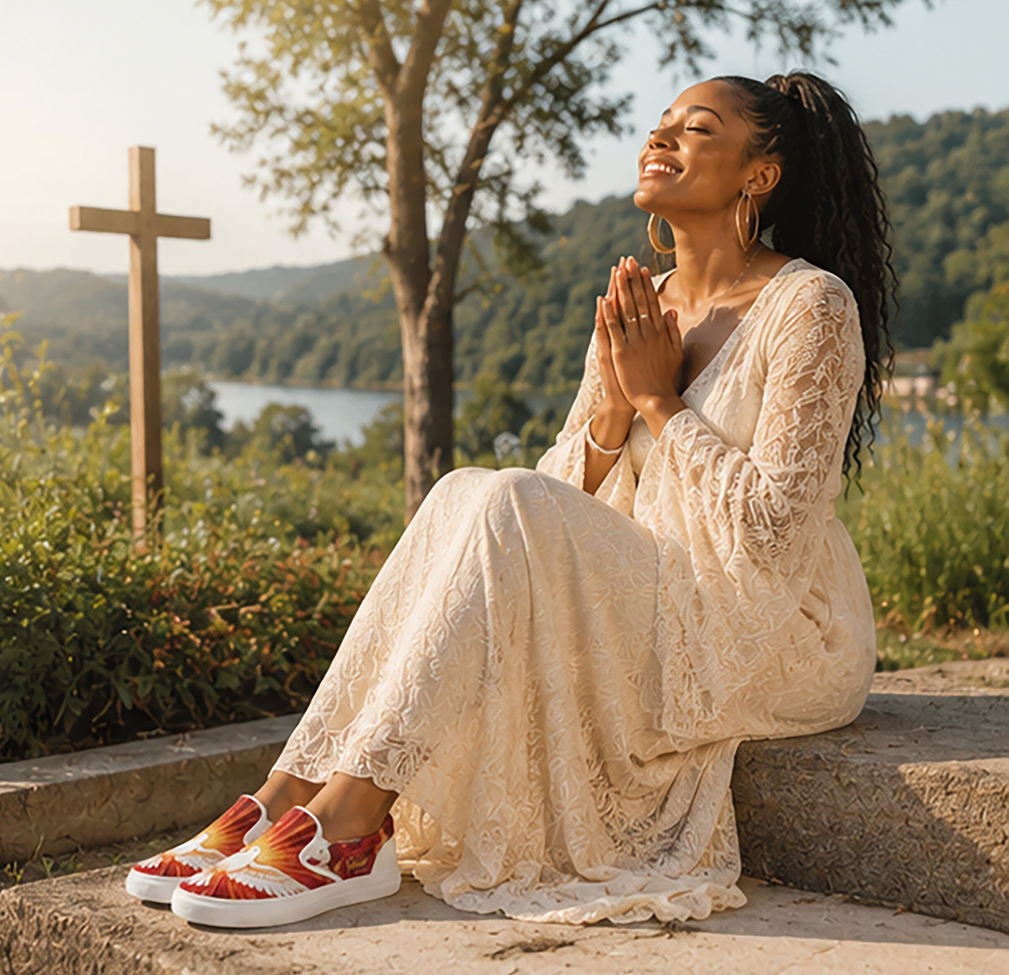 Holy Spirit Power - Slip-on Canvas Women's Shoes