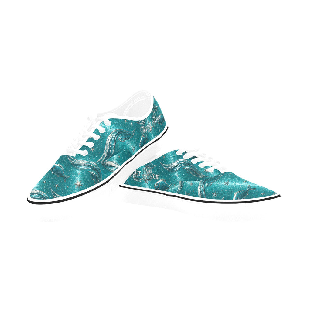 Walk on Water with Jesus - Women's Canvas Shoes
