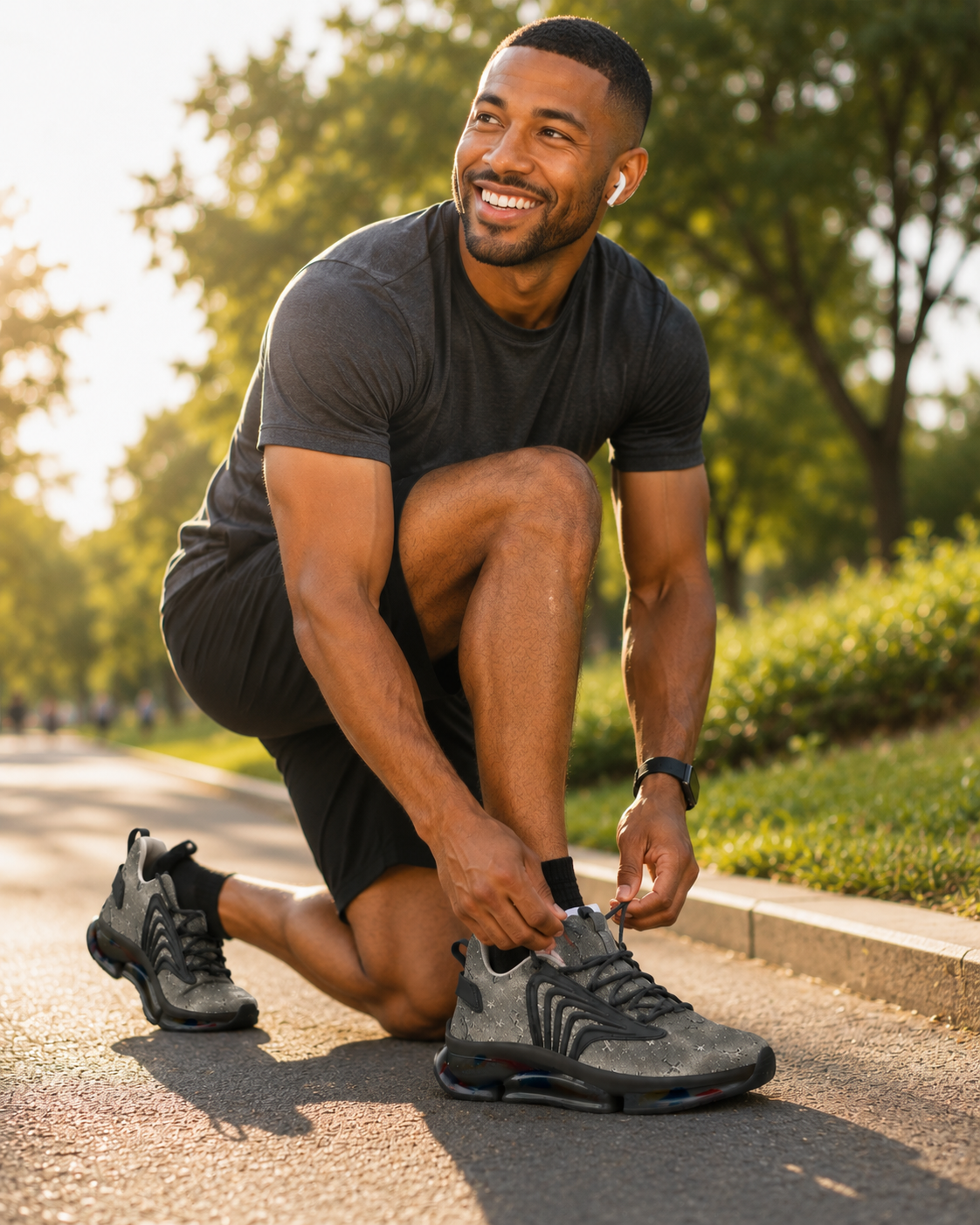 Armor of God - Men's Christian Faith Mesh Running Shoes | Black | US5–US12