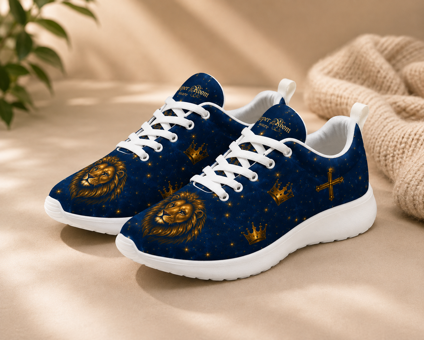 Lion of Judah Jesus - Boys' Christian Faith Gym Shoes | Kids Sneakers | US10.5C–US6