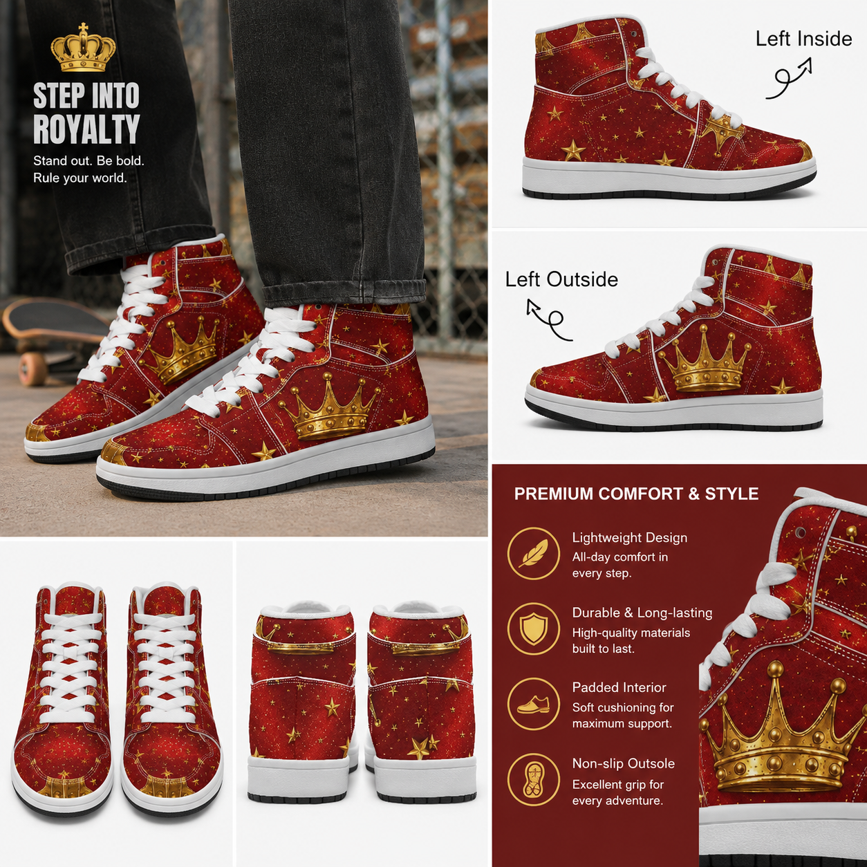 Royal Son of God High-Top Sneakers – Boys