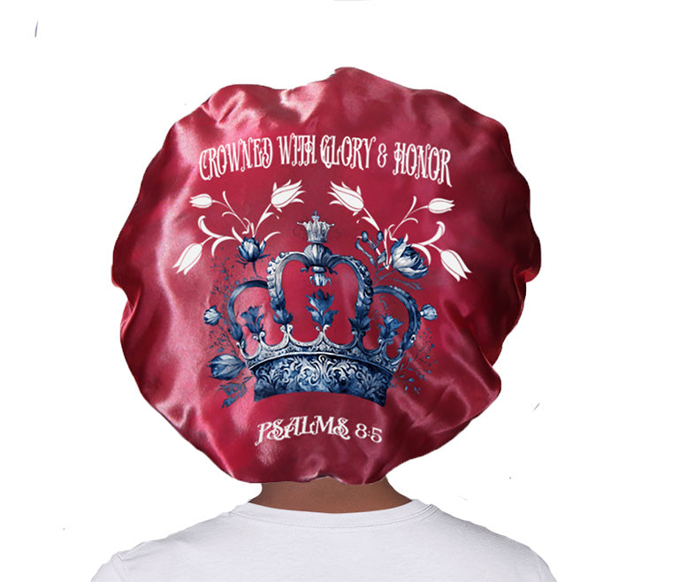 Crowned With Glory & Honor - Satin Hair Bonnet