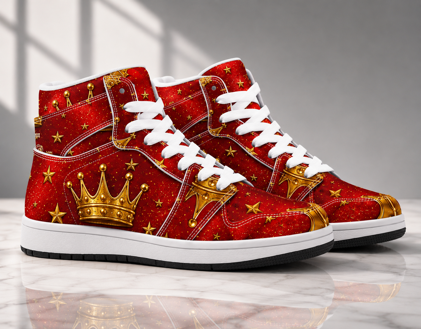 Royal Son of God - Boys' Christian Faith High-Top Sneakers | White | EU29–EU34