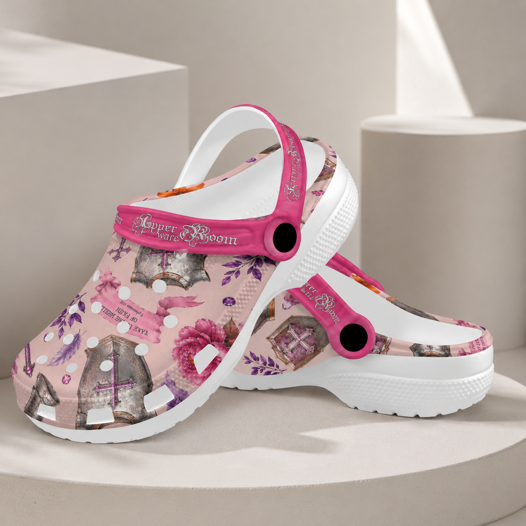 Armor of God - Women's Christian Faith Clogs | White | US5.5–US12