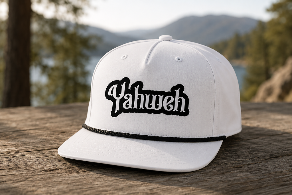YAHWEH - Men's Christian Faith Hat | White | One Size
