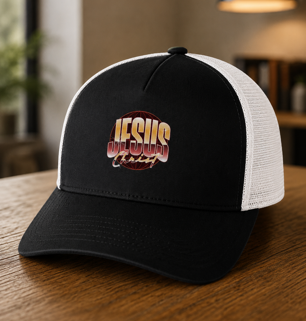 Jesus Christ - Men's Christian Faith Classic Baseball Cap | Black & White | One Size