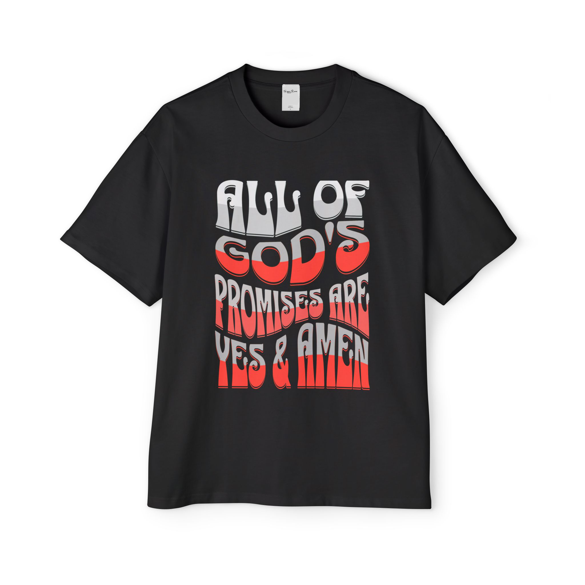 God Promises Amen - Men's Oversized Tee