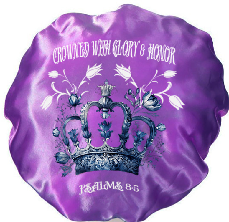 Crowned With Glory & Honor - Satin Hair Bonnet