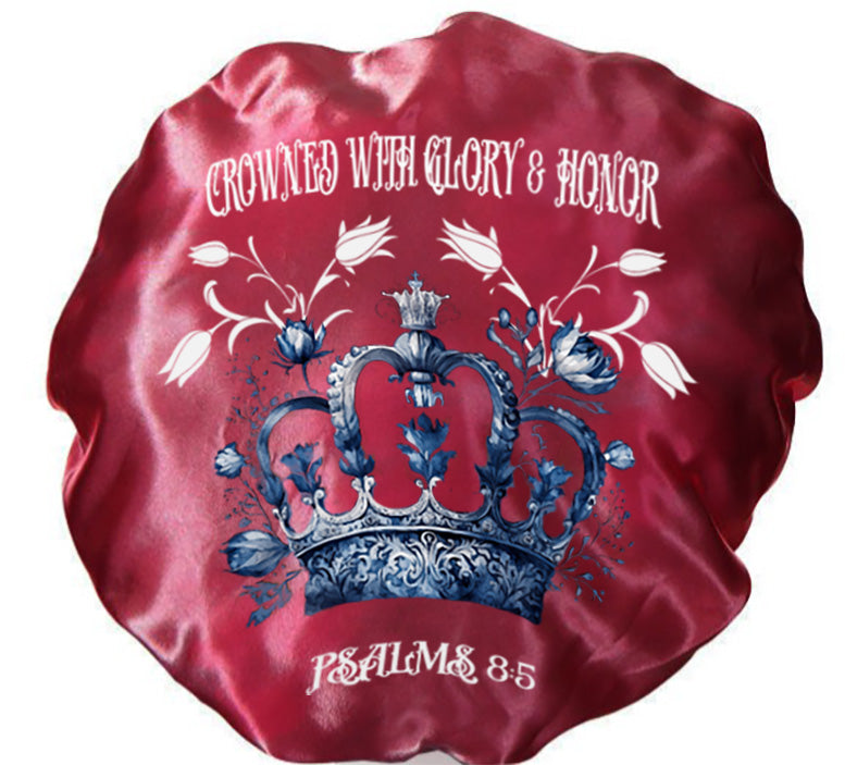 Crowned With Glory & Honor - Satin Hair Bonnet