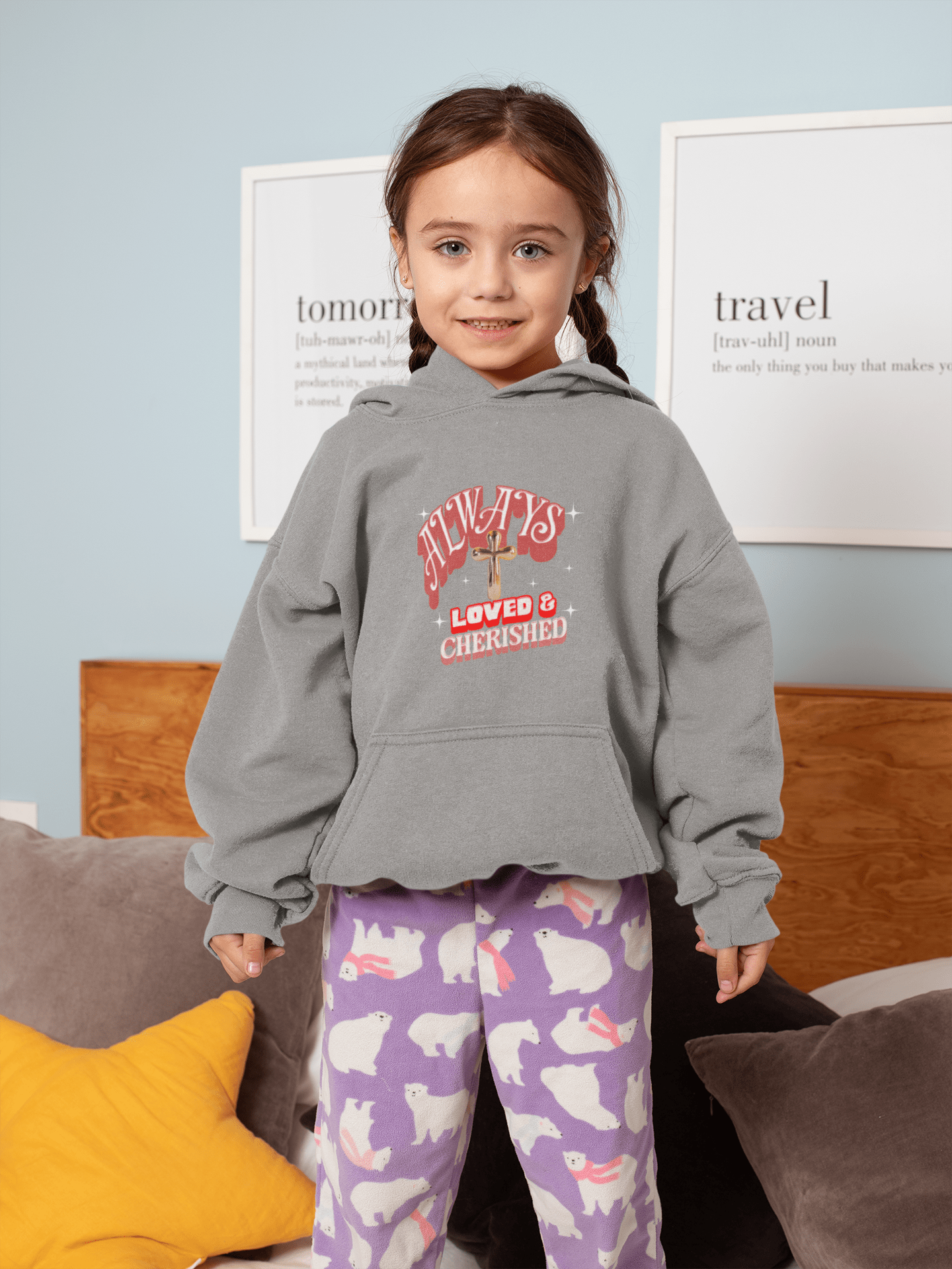 Always Loved & Cherished - Kids Hoodie - Upper Room Ware