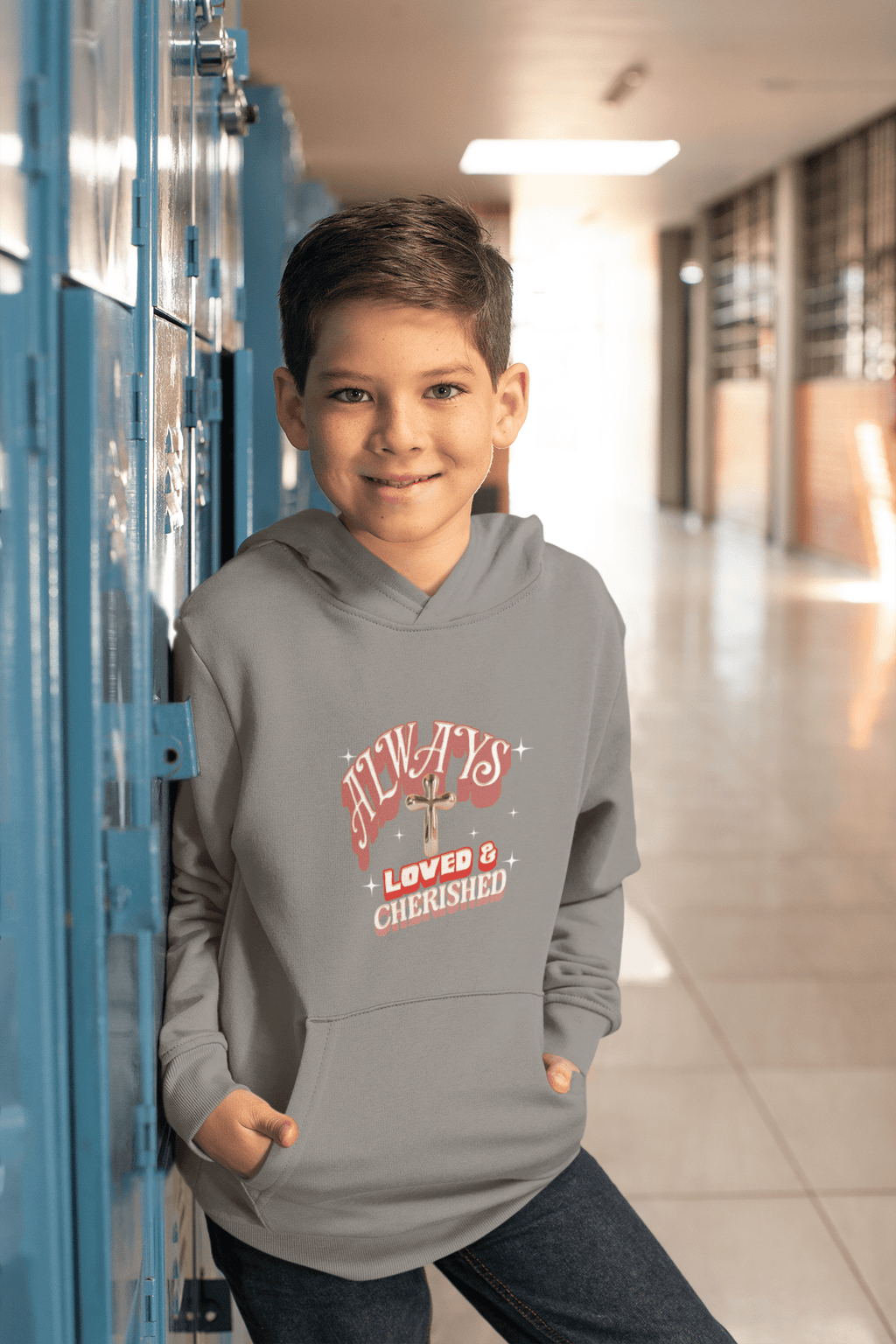 Always Loved & Cherished - Kids Hoodie - Upper Room Ware