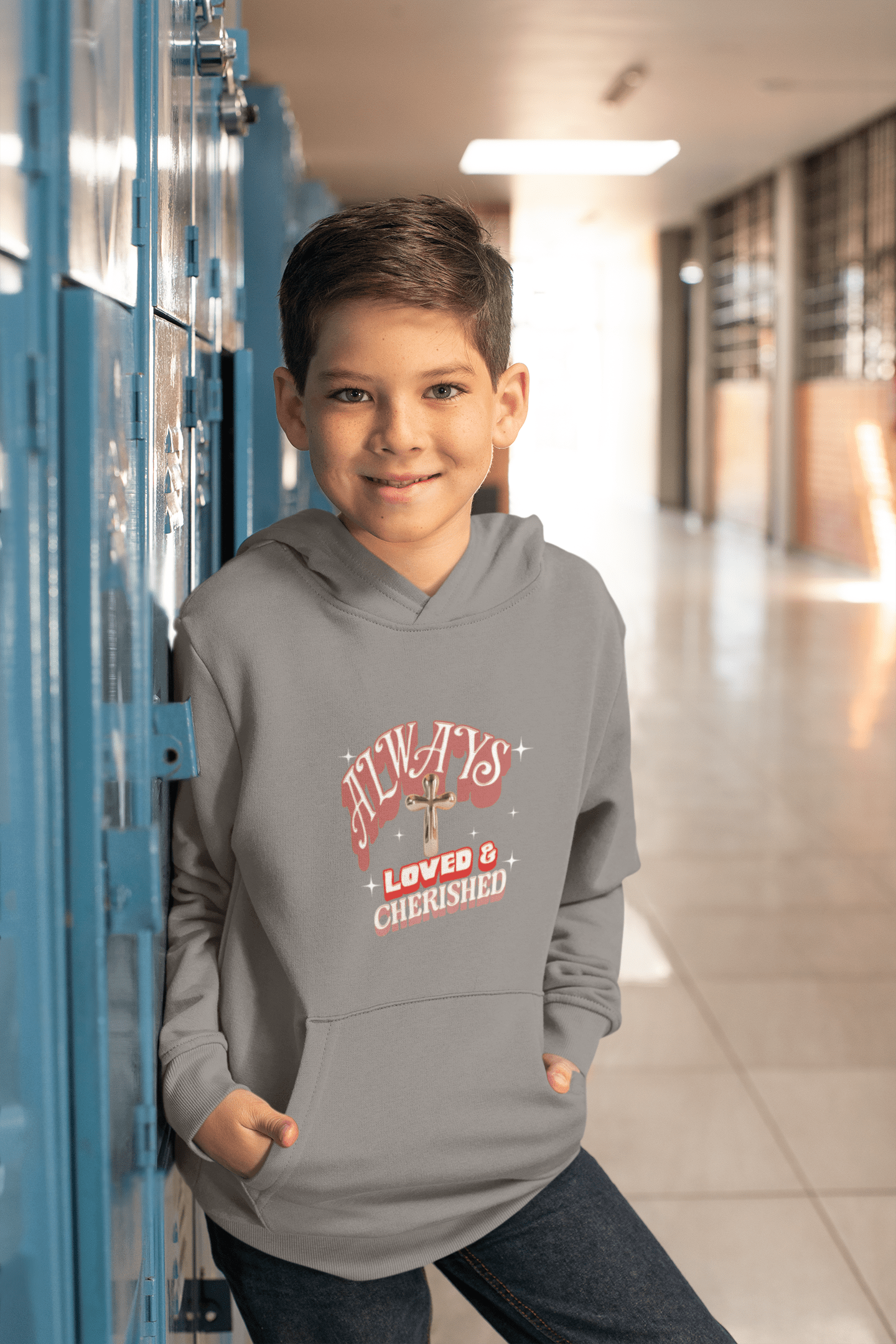 Always Loved & Cherished - Kids Hoodie - Upper Room Ware