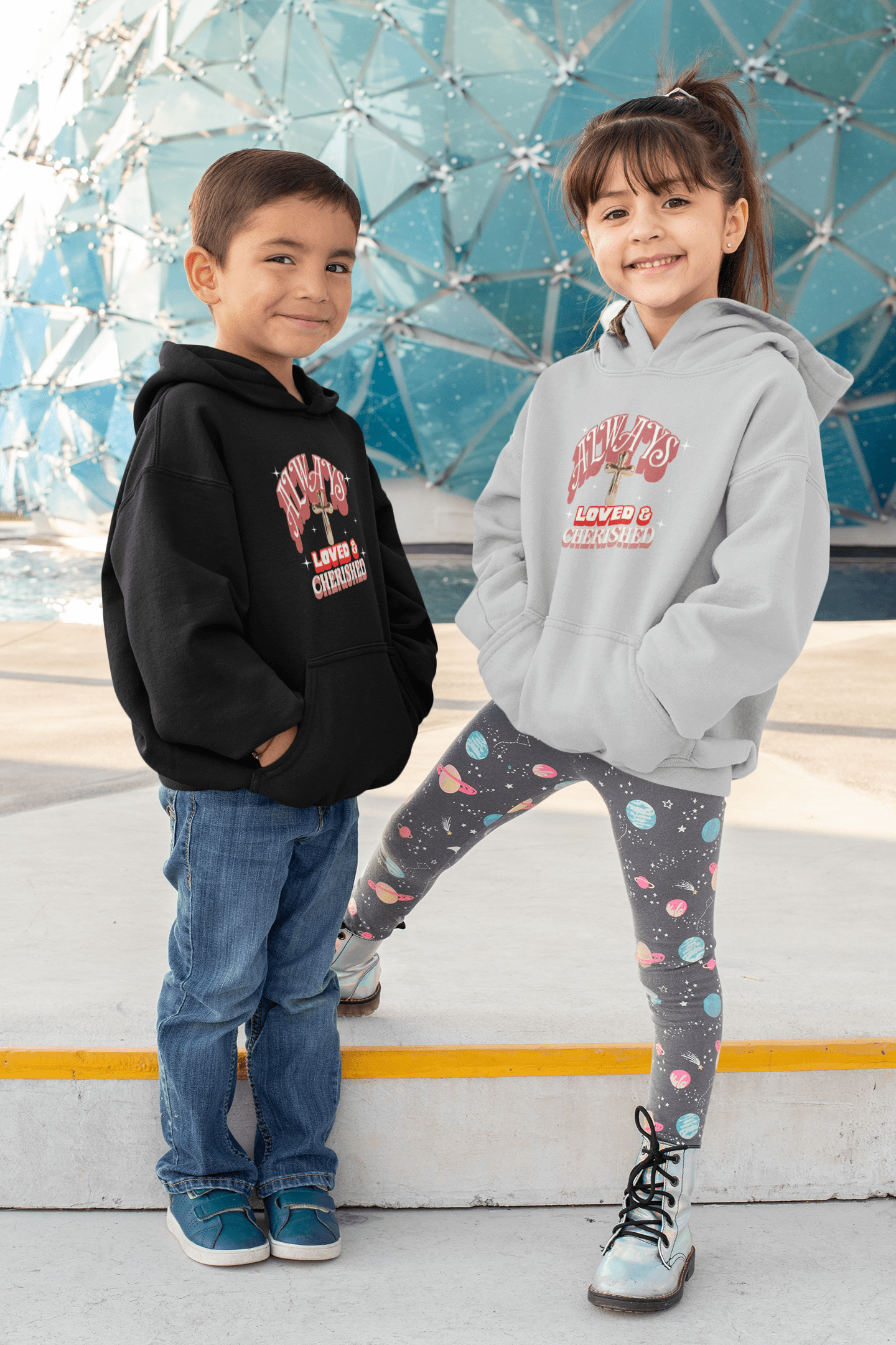 Always Loved & Cherished - Kids Hoodie - Upper Room Ware