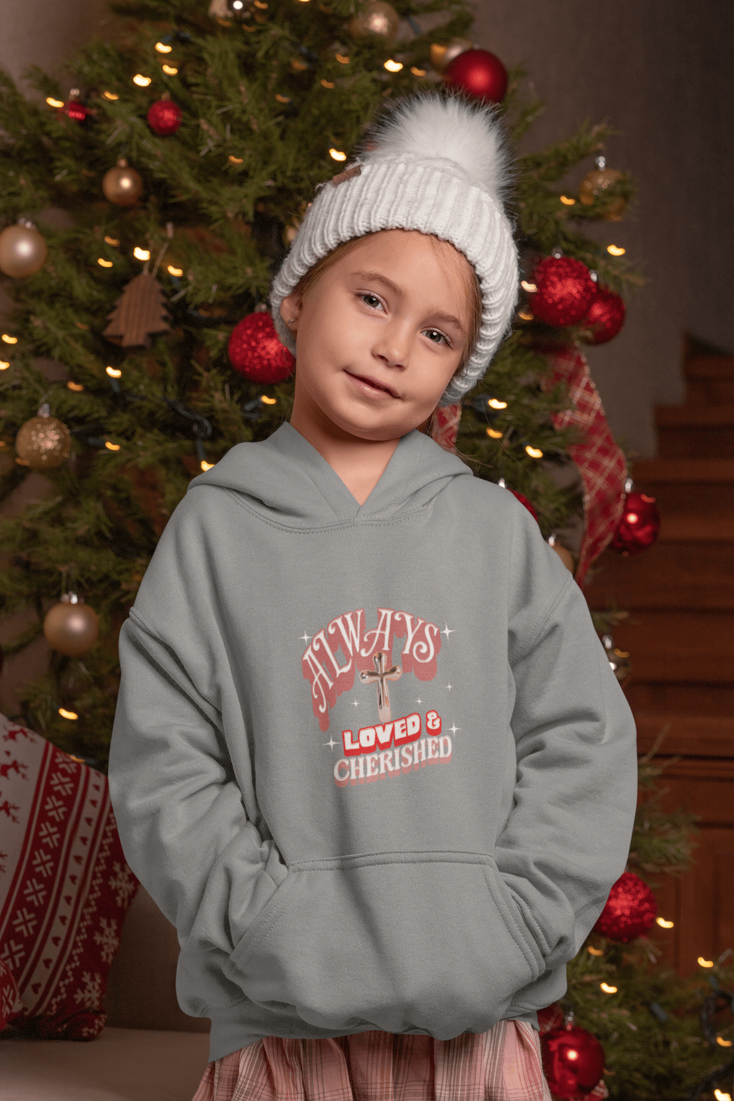 Always Loved & Cherished - Kids Hoodie - Upper Room Ware