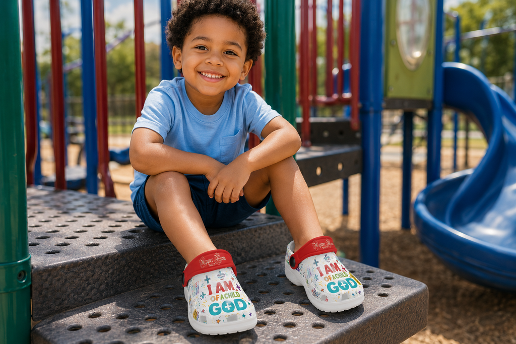 Faith-Filled Promises - Kids Christian Faith Clogs | Sizes 6 –13.5