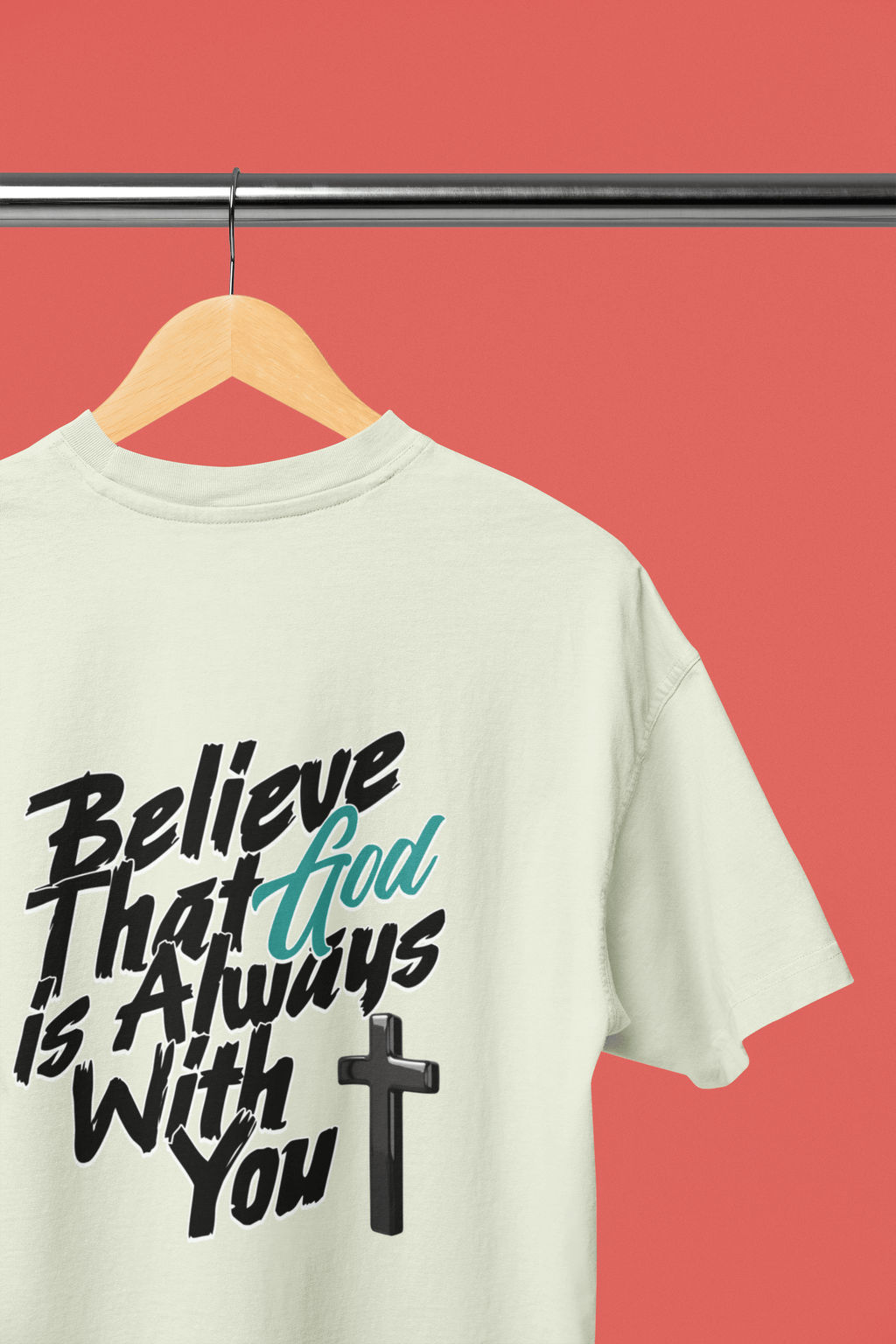 Believe God is With You - Oversized Men's Tee - Upper Room Ware