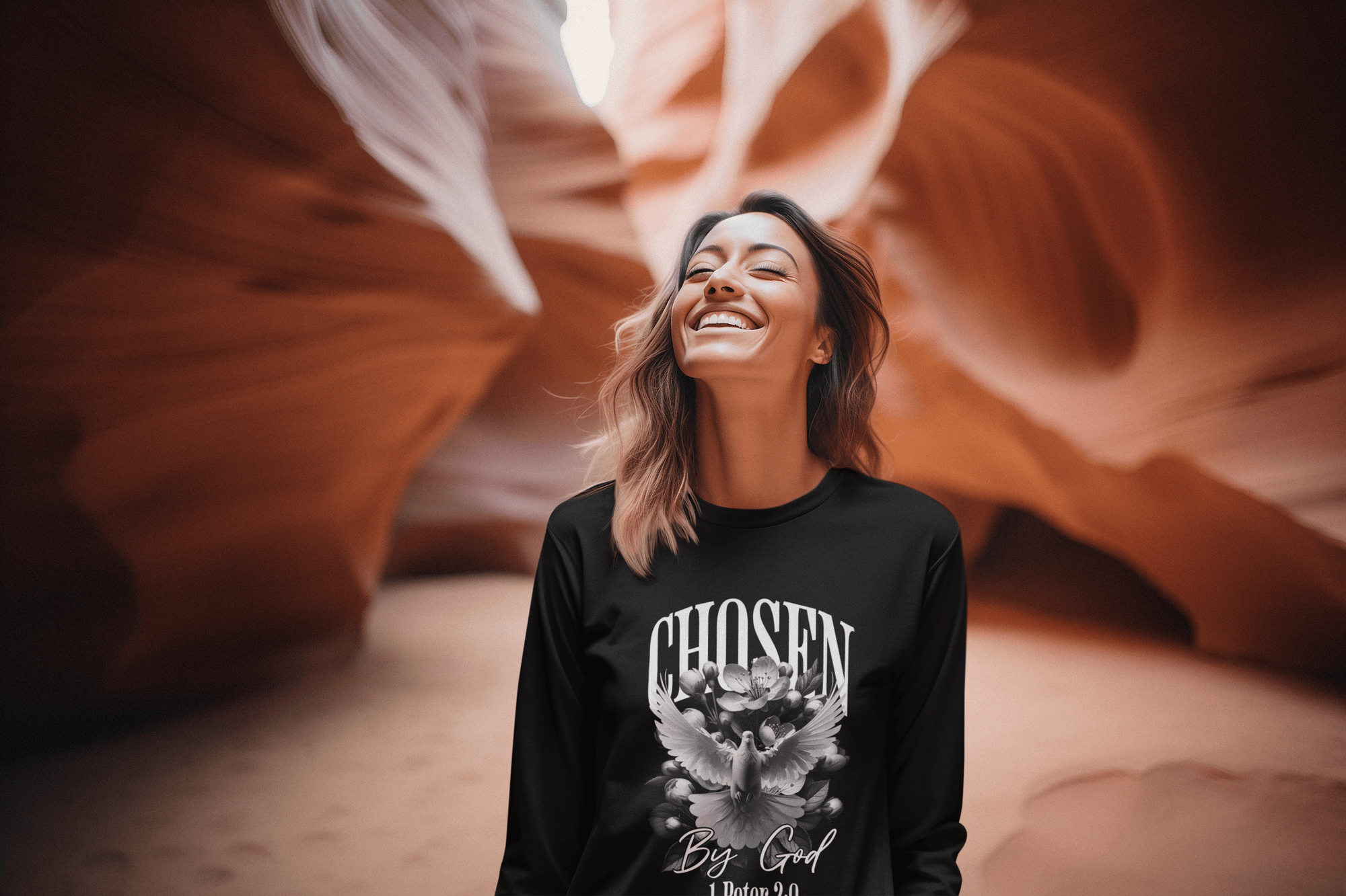 Chosen by God - Long Sleeve T-Shirt - Upper Room Ware