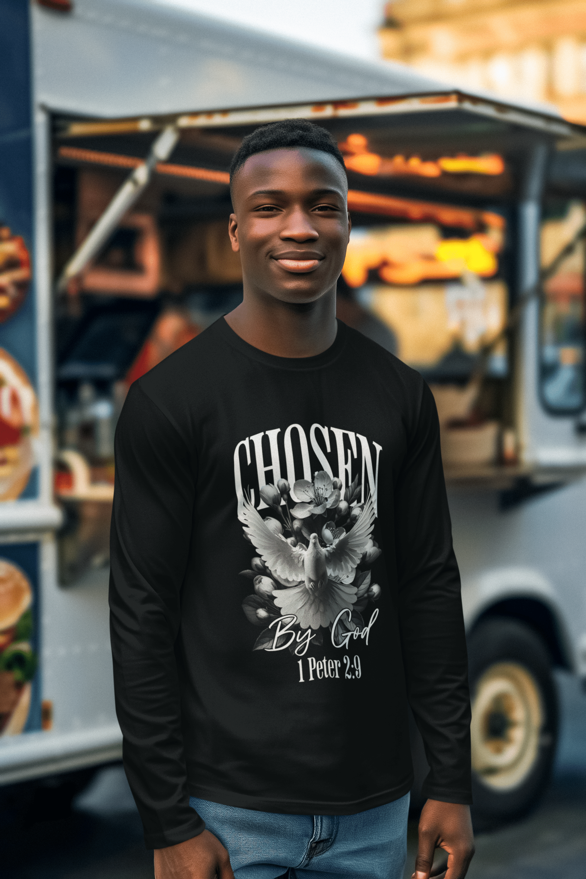 Chosen by God - Long Sleeve T-Shirt - Upper Room Ware
