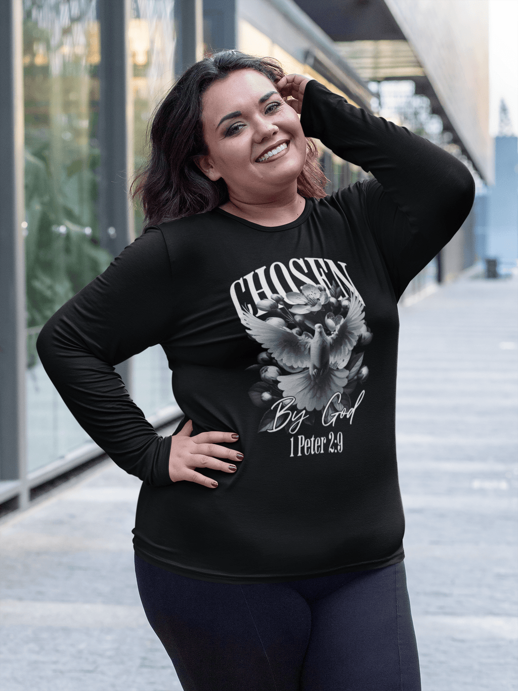 Chosen by God - Long Sleeve T-Shirt - Upper Room Ware