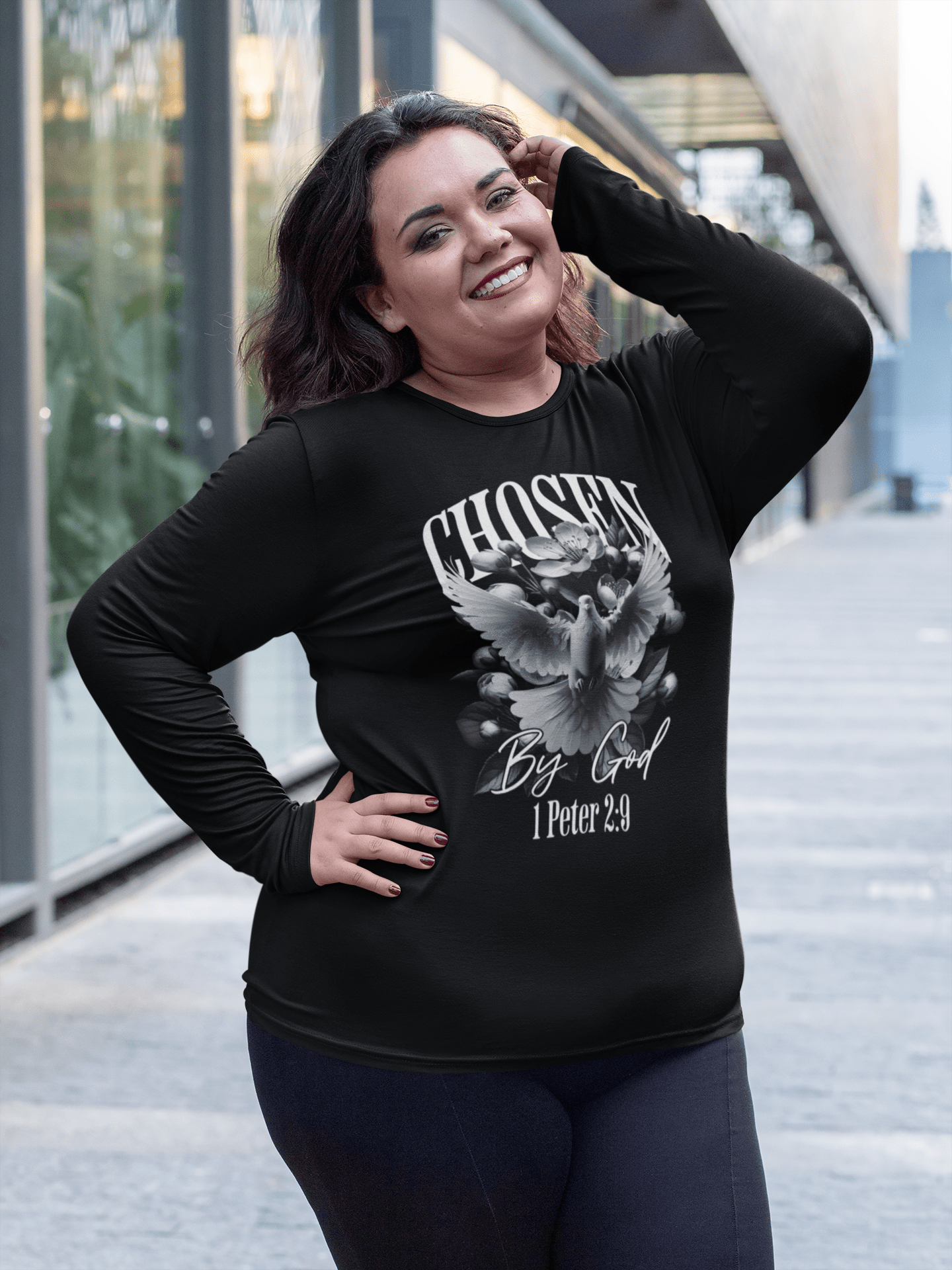 Chosen by God - Long Sleeve T-Shirt - Upper Room Ware