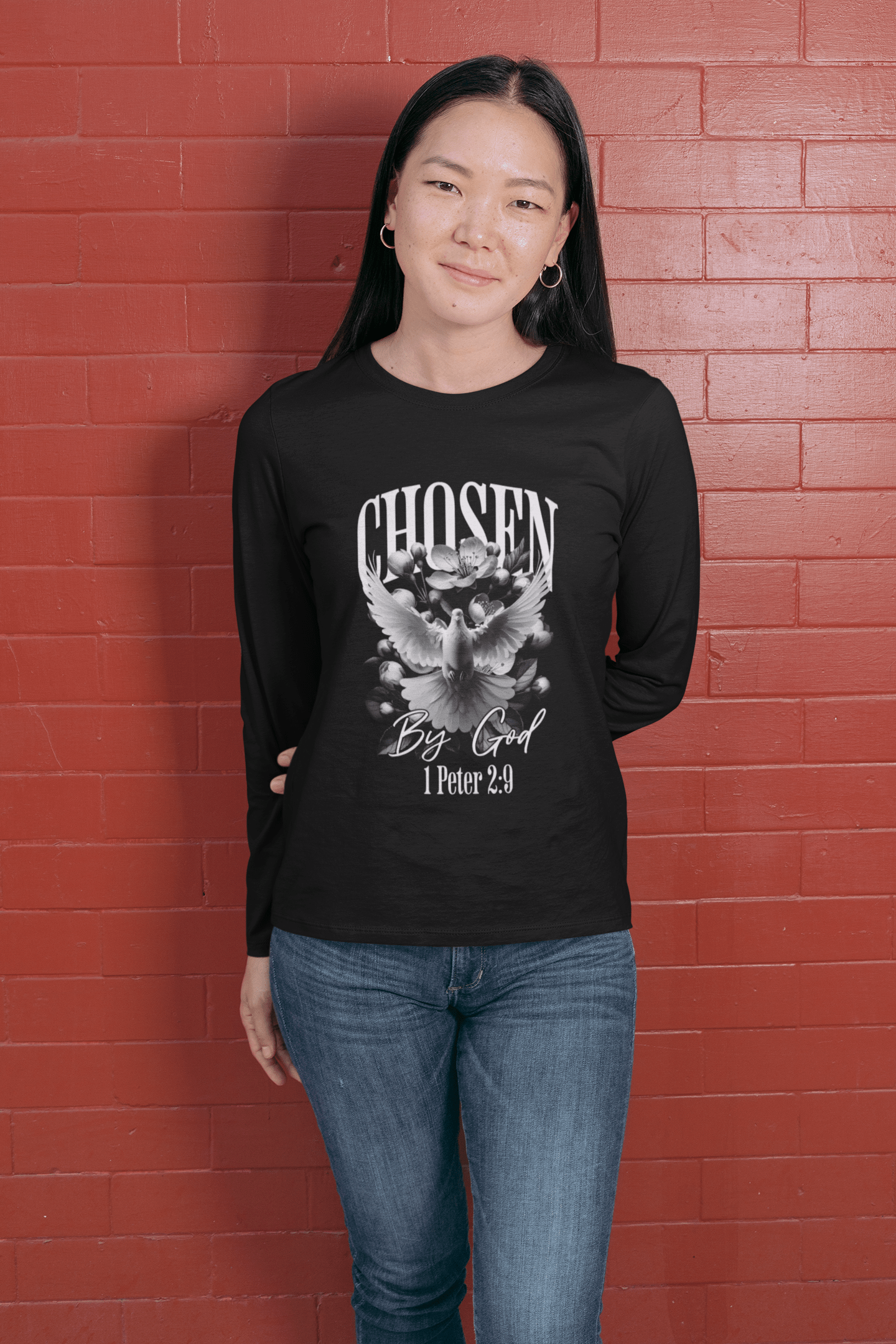 Chosen by God - Long Sleeve T-Shirt - Upper Room Ware