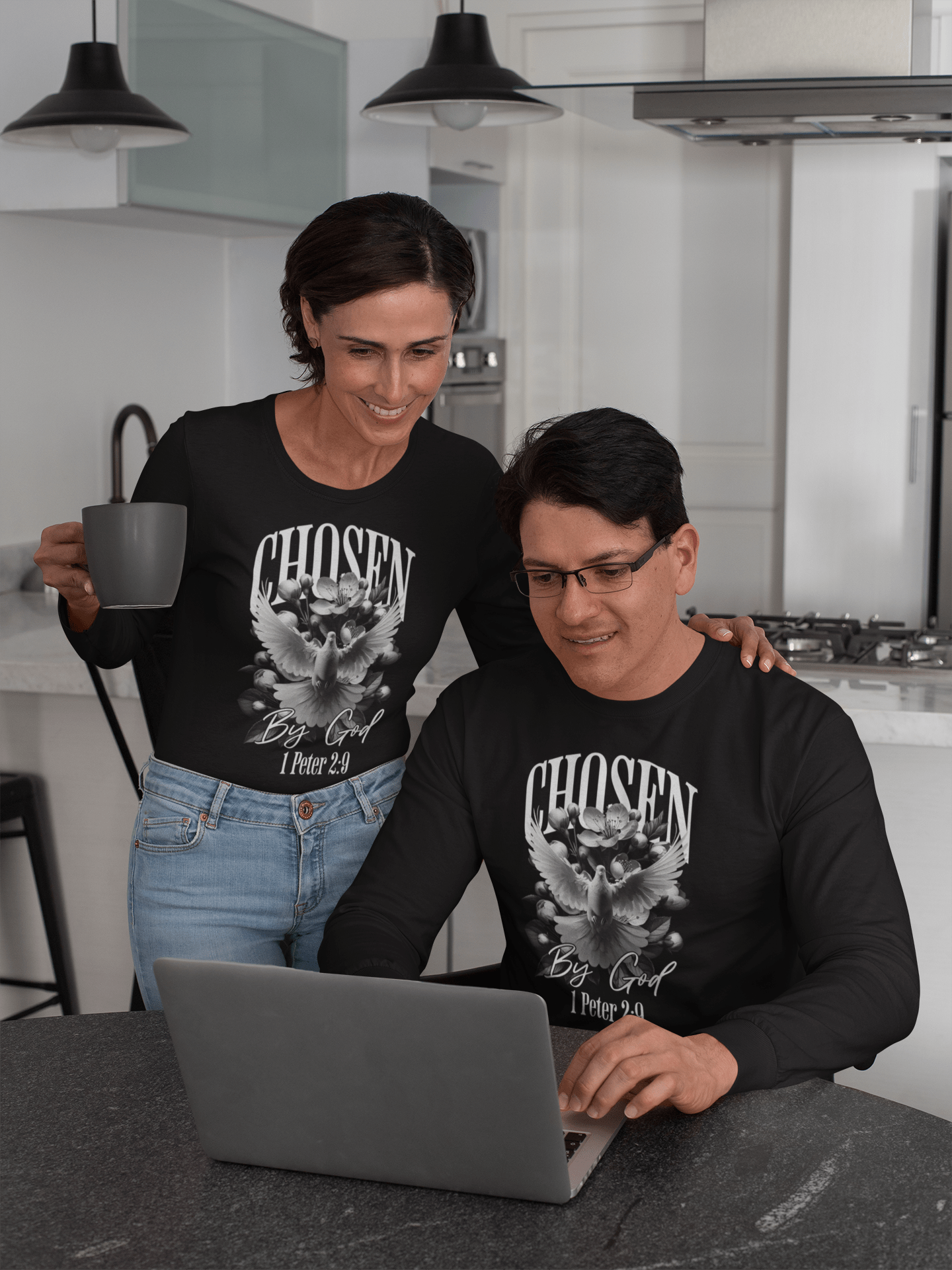 Chosen by God - Long Sleeve T-Shirt - Upper Room Ware