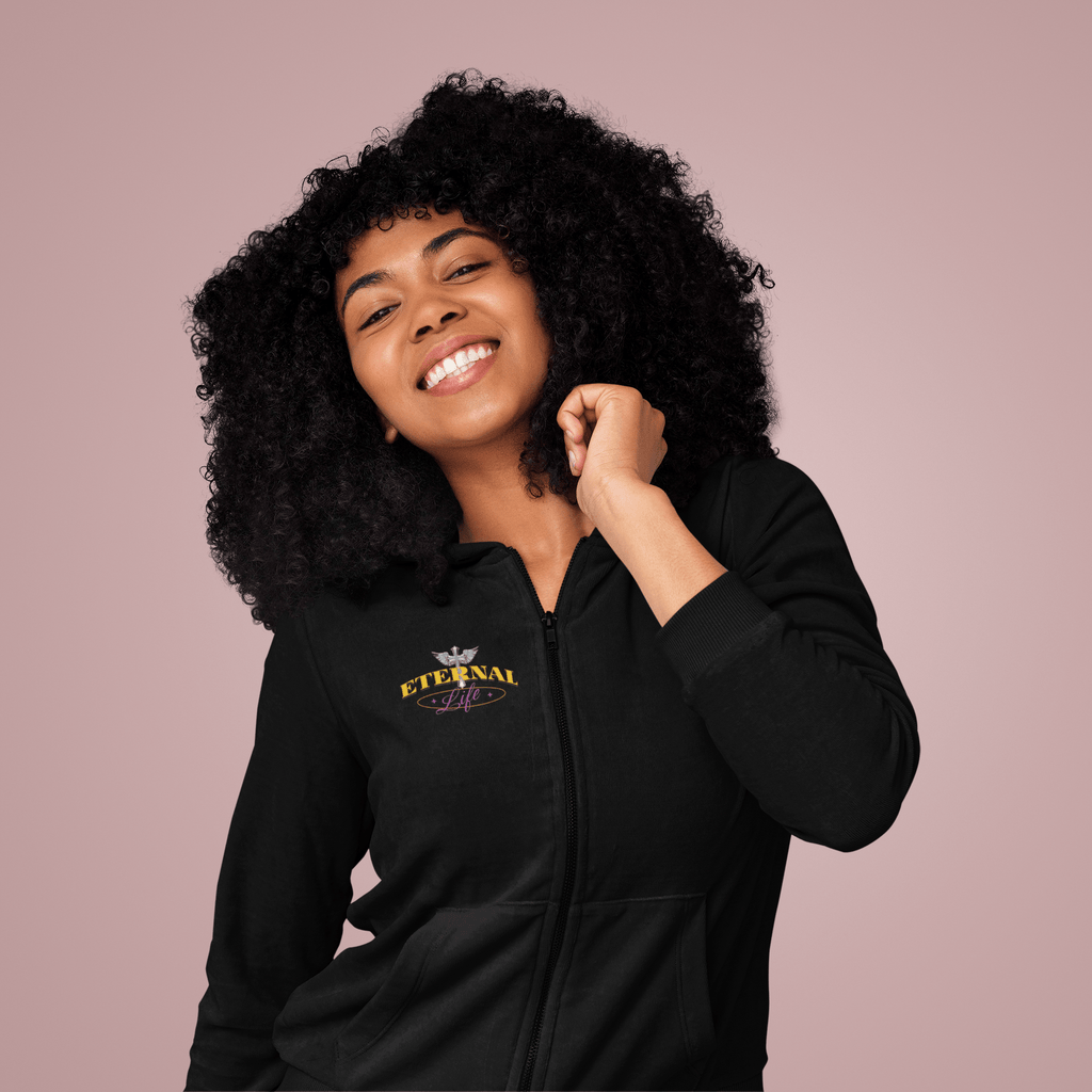 Eternal Life - Ladies Zip Hoodie - Upper Room Ware