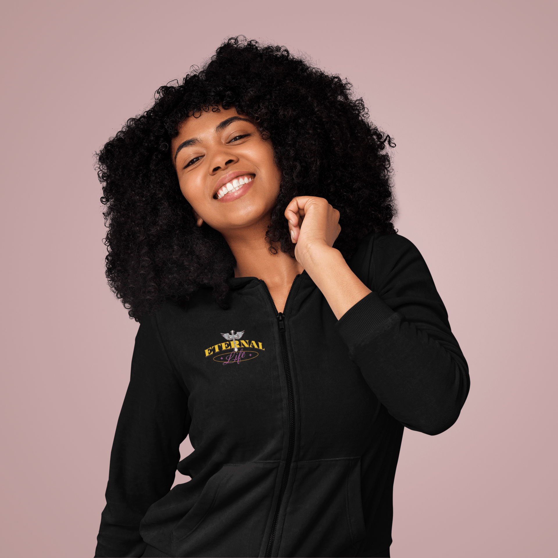 Eternal Life - Ladies Zip Hoodie - Upper Room Ware