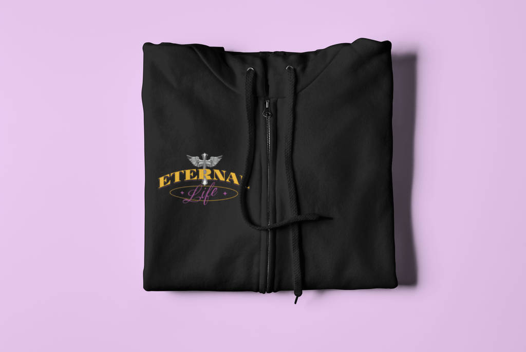 Eternal Life - Ladies Zip Hoodie - Upper Room Ware