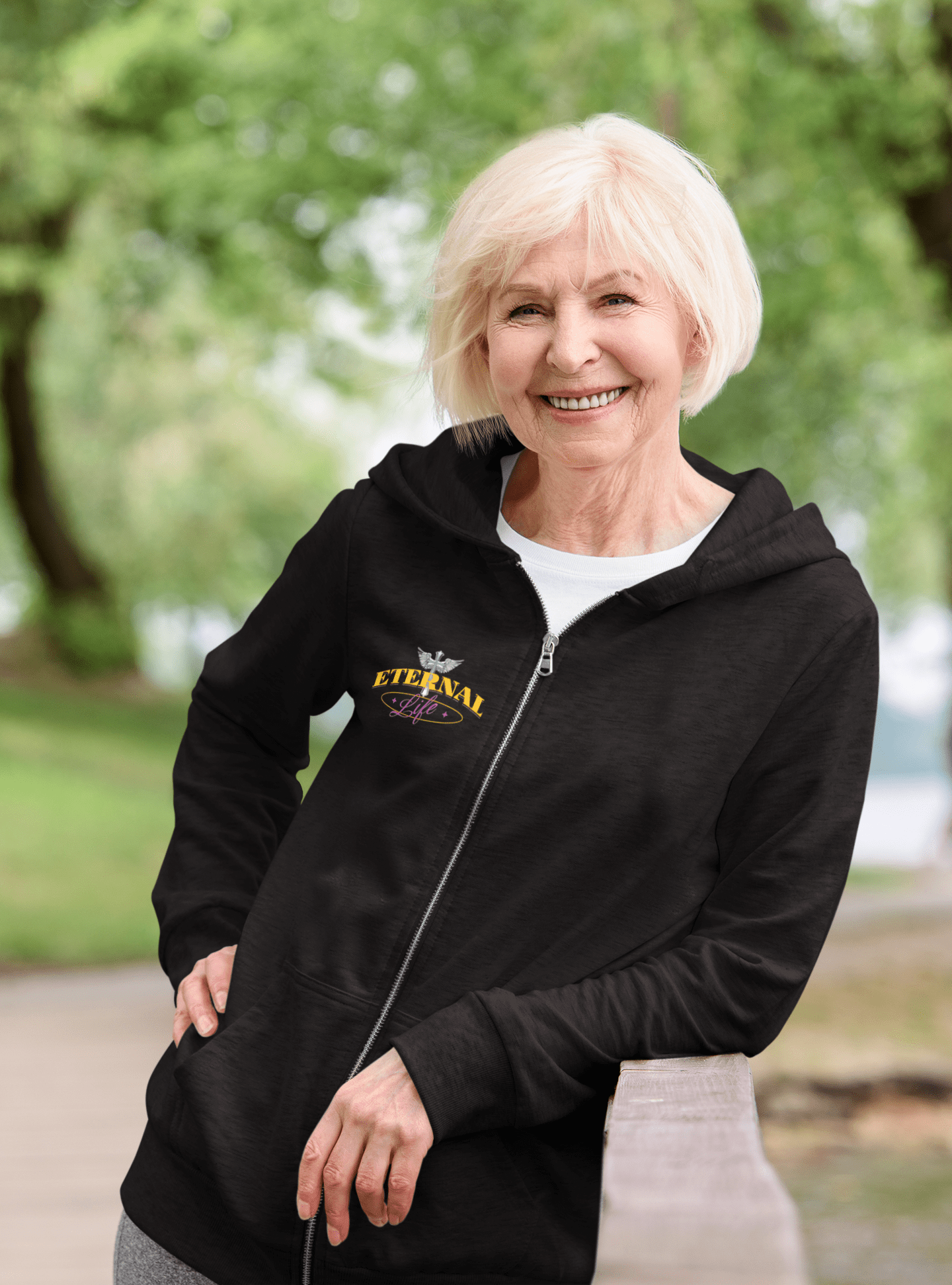Eternal Life - Ladies Zip Hoodie - Upper Room Ware
