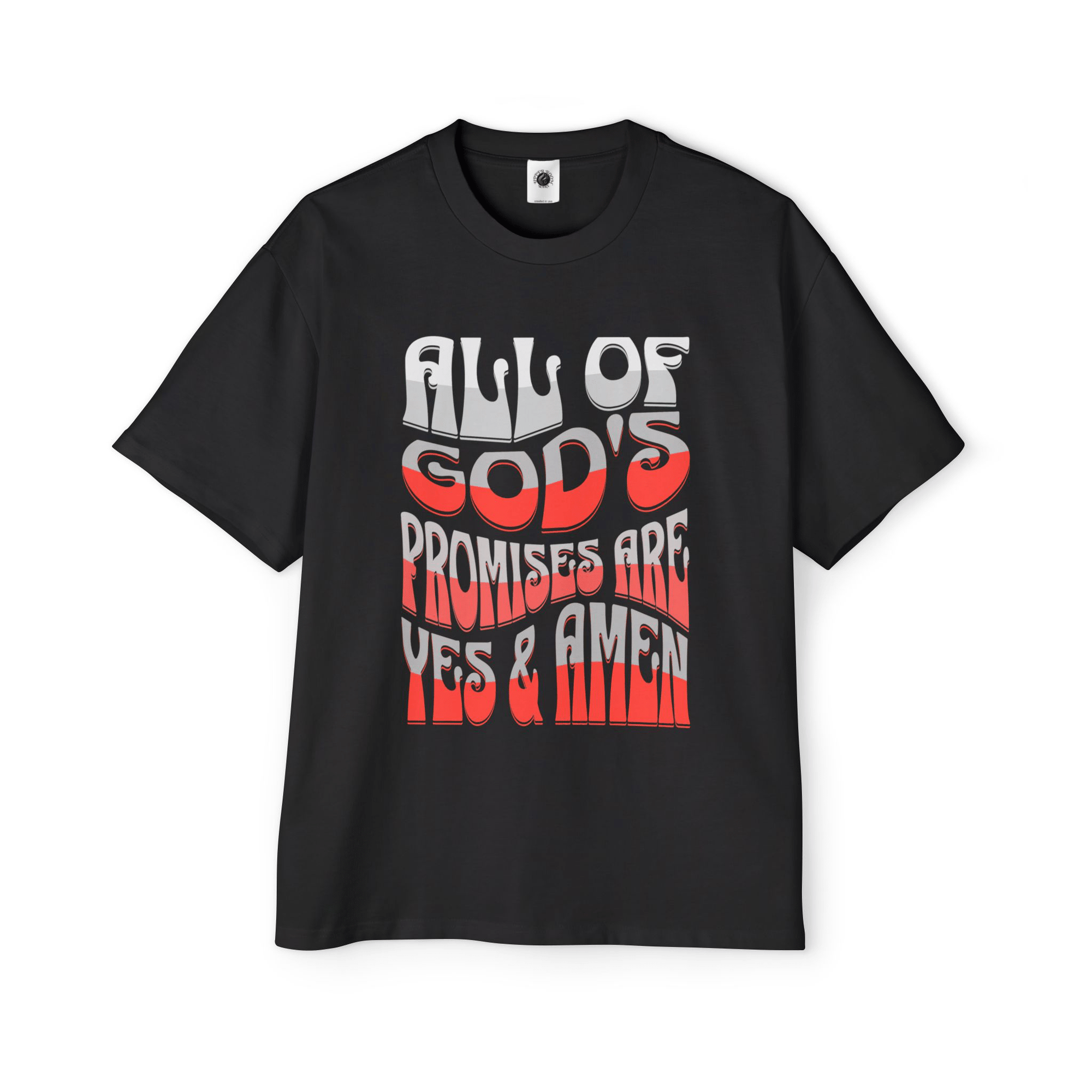 God Promises Amen - Men's Oversized Tee - Upper Room Ware