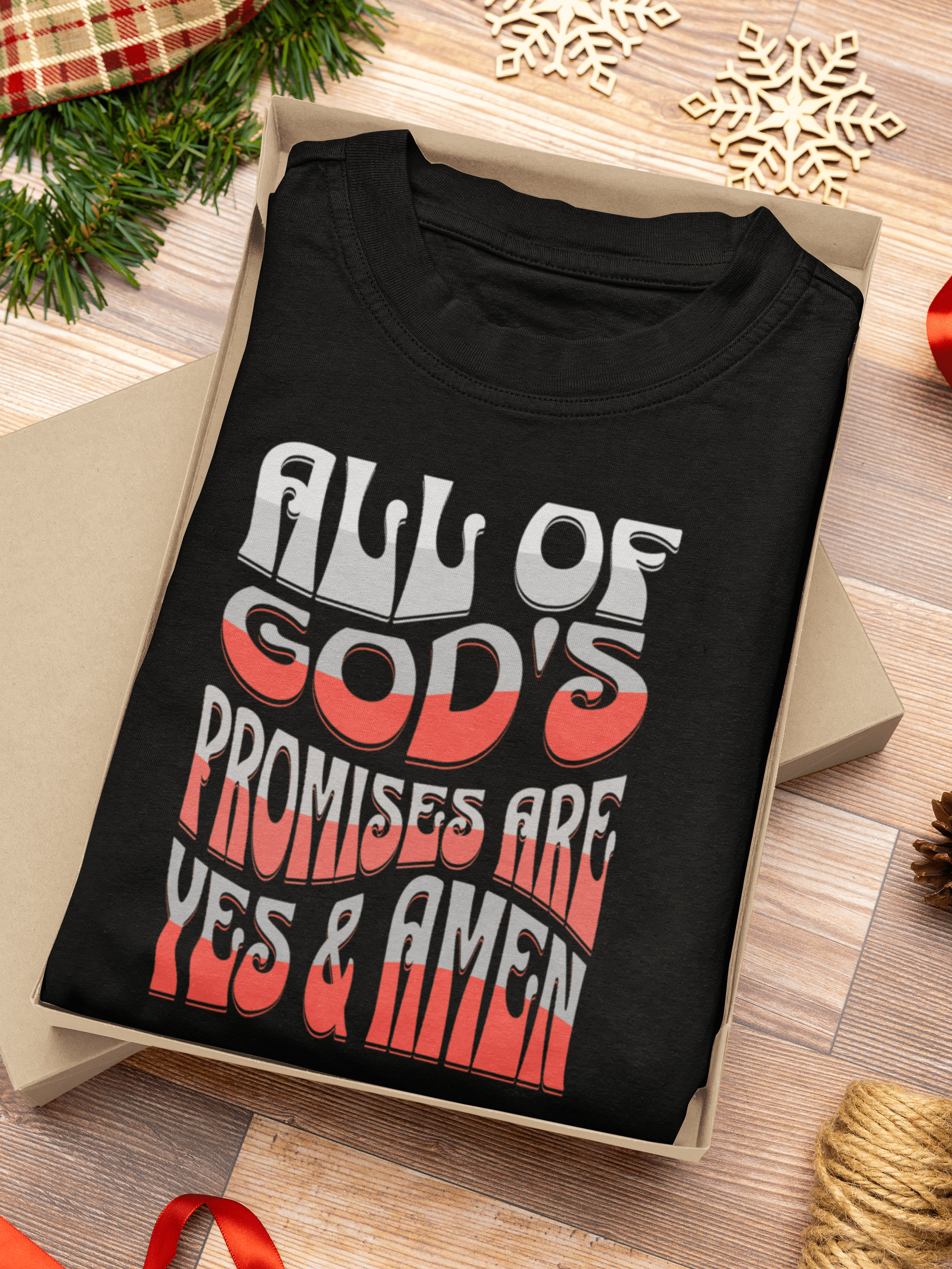 God Promises Amen - Men's Oversized Tee - Upper Room Ware