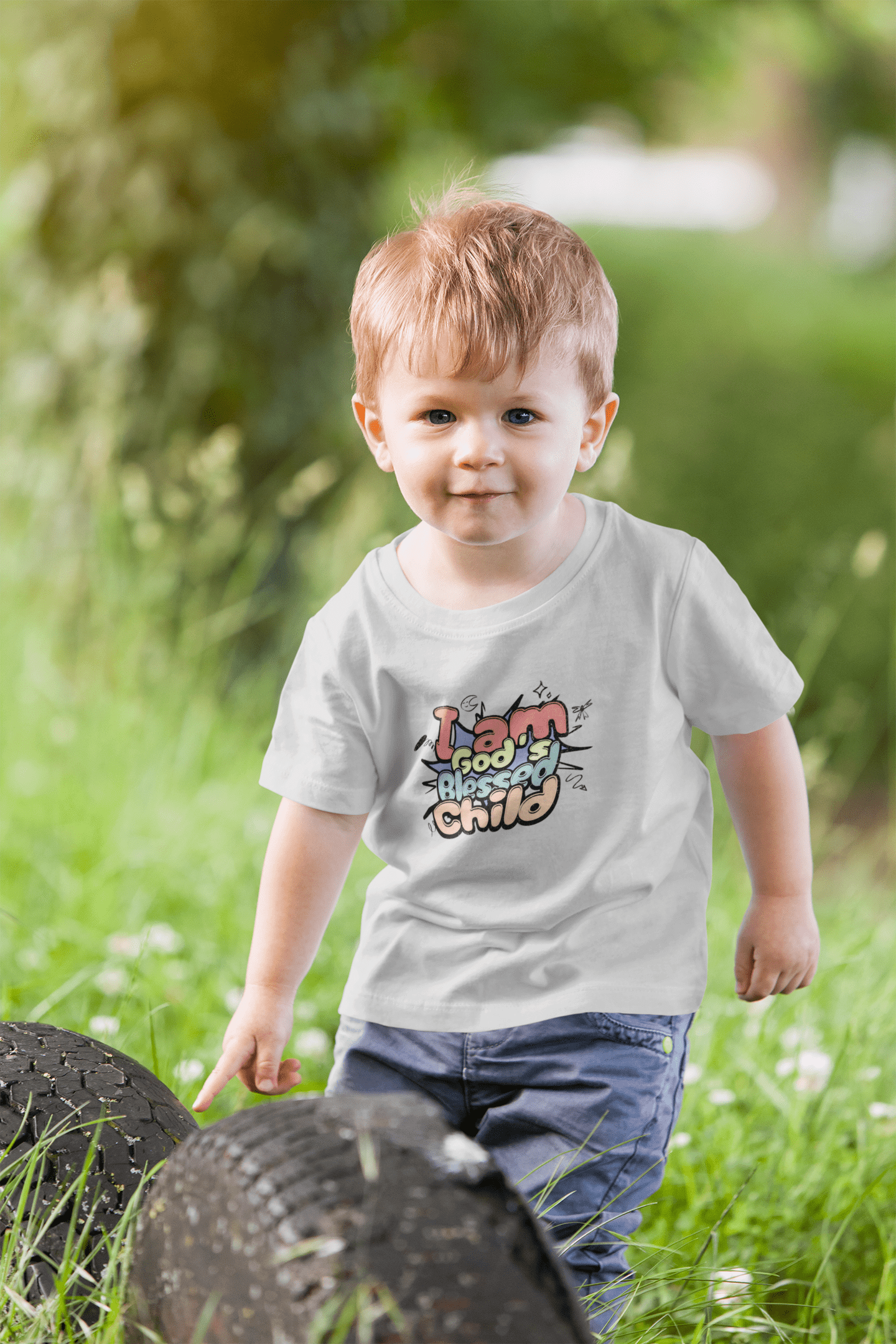 I Am God's Blessed Child - Child Jersey Tee - Upper Room Ware