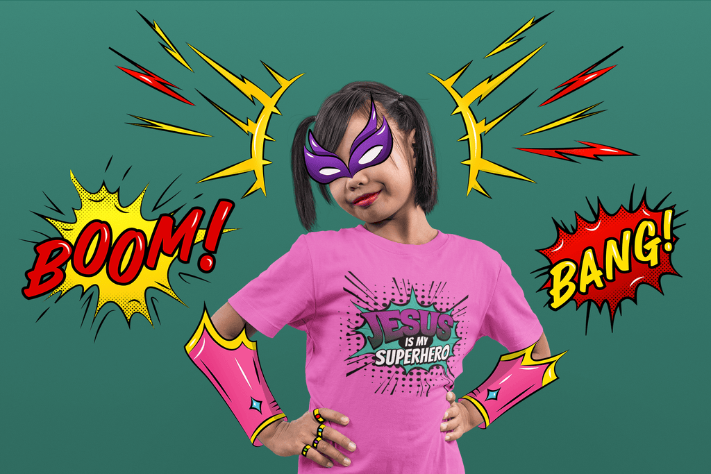Jesus Is My Superhero - Youth T-Shirt - Upper Room Ware