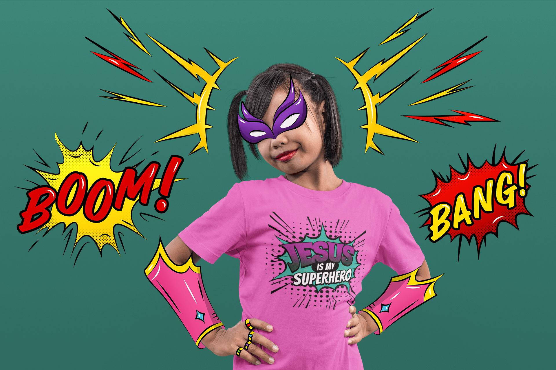 Jesus Is My Superhero - Youth T-Shirt - Upper Room Ware