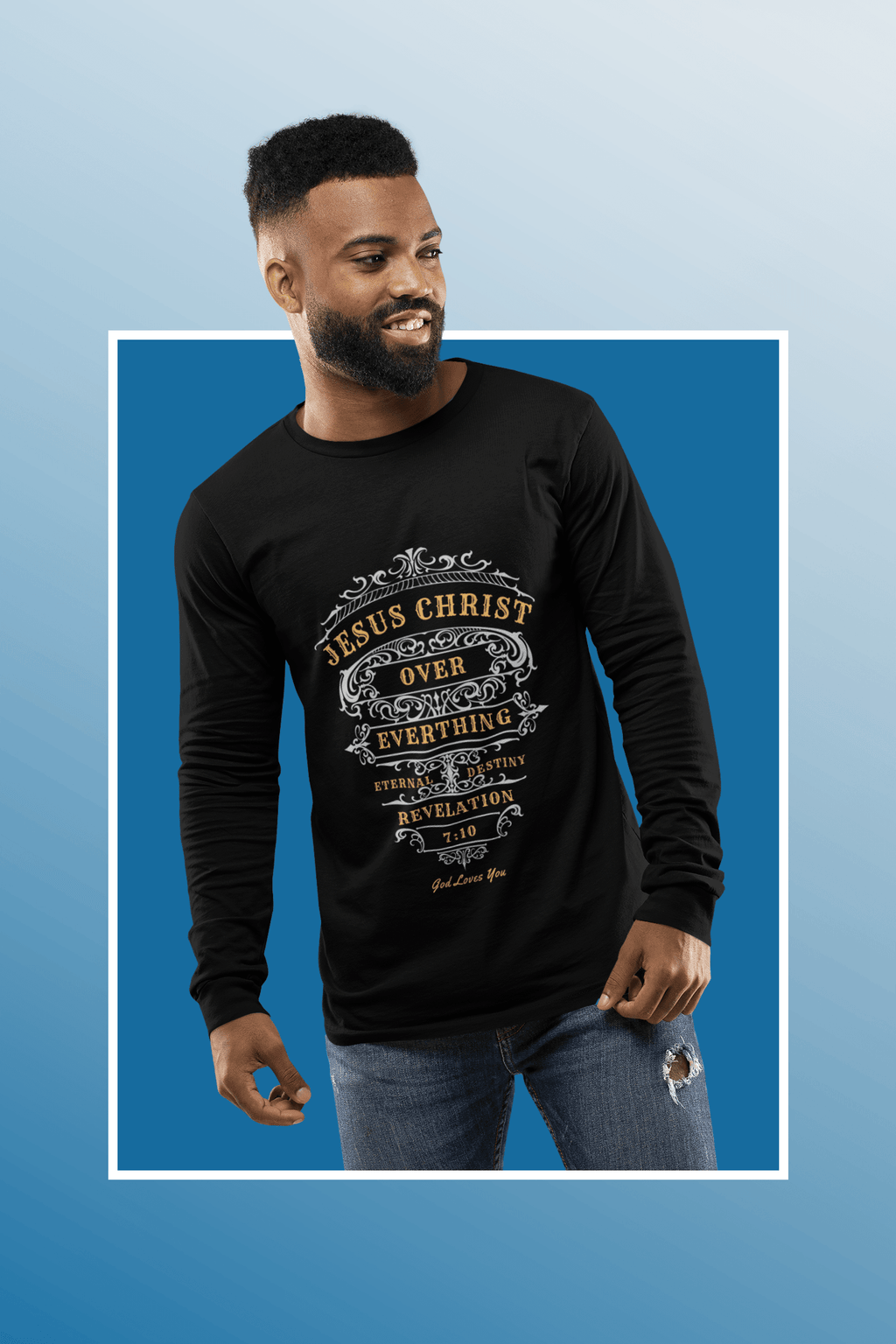 Jesus Over Everything - Long Sleeve Shirt - Upper Room Ware