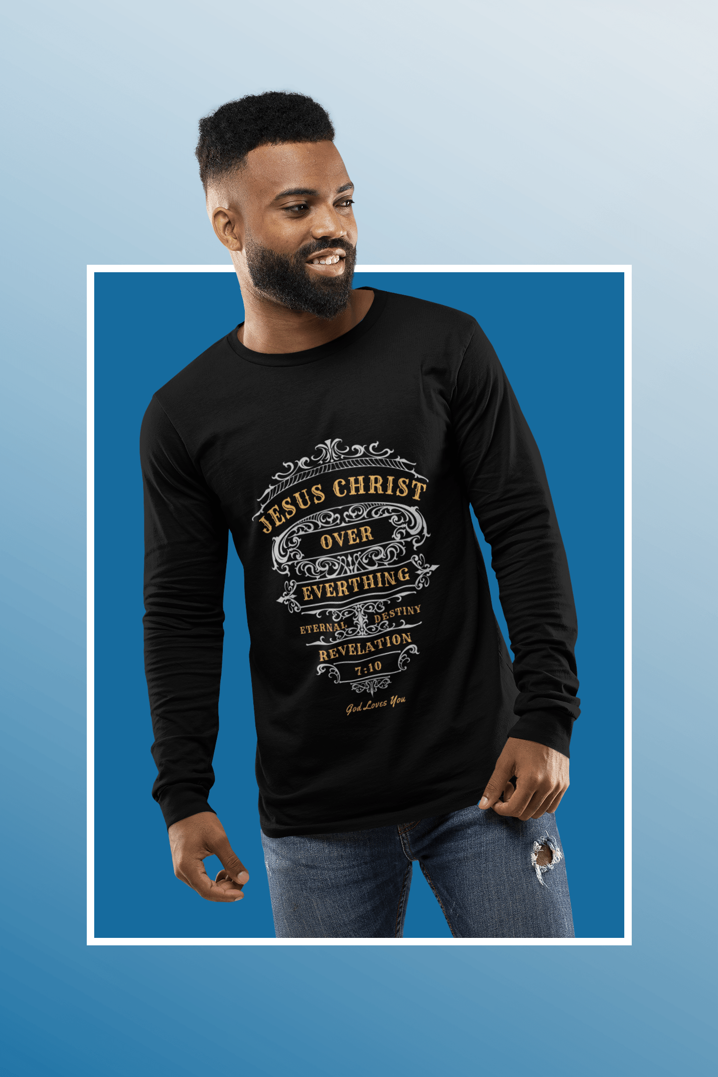 Jesus Over Everything - Long Sleeve Shirt - Upper Room Ware